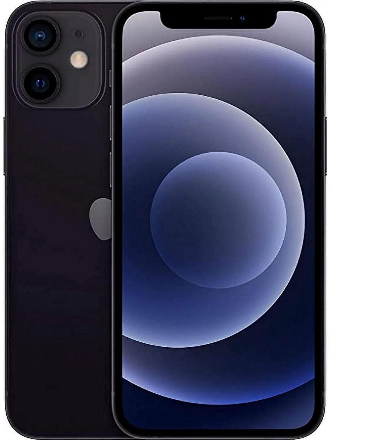 Main image of Apple iPhone 12 Mini 64GB, Refurbished Unlocked Cell Phone, Black - Very Good Condition (Grade B)