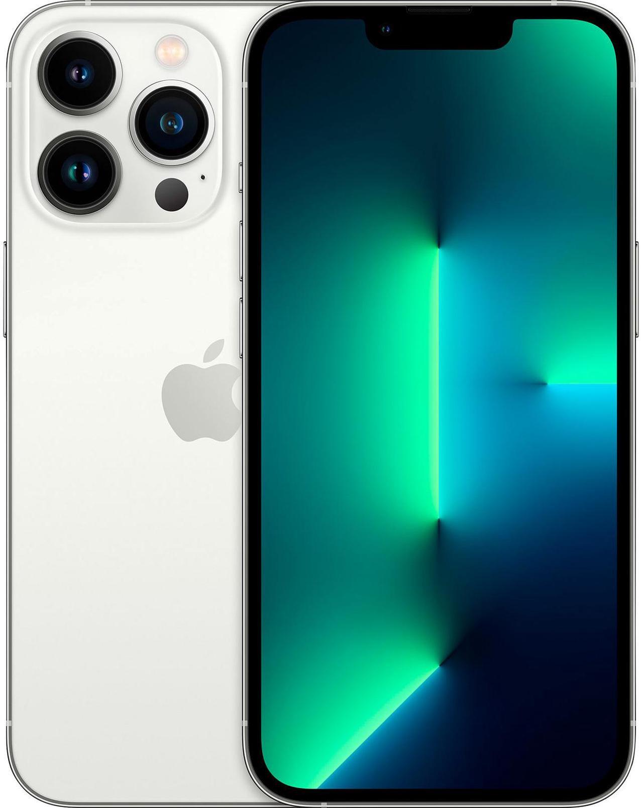 Main image of Apple iPhone 13 Pro Max 256GB, Refurbished Unlocked Cell Phone, Silver - Very Good Condition (Grade B)