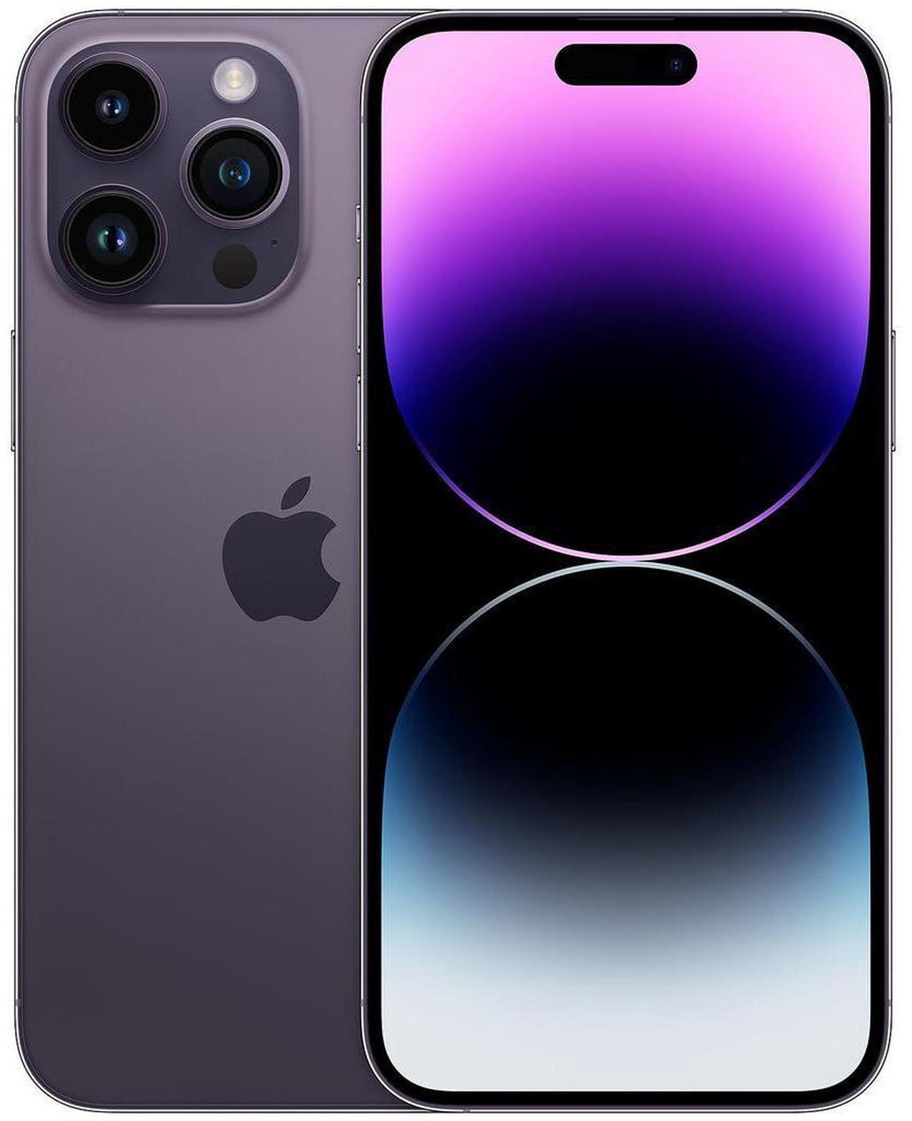 Main image of Apple iPhone 14 PRO MAX 128GB, Refurbished Unlocked Cell Phone, Deep Purple - Very Good Condition (Grade B)