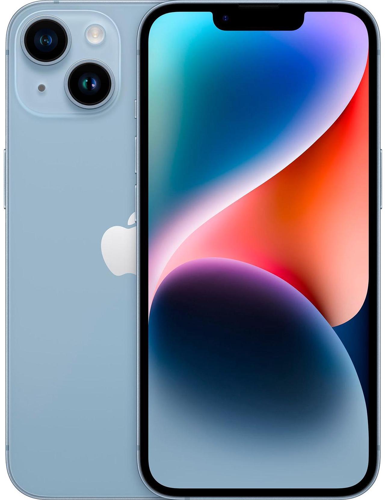 Main image of Apple iPhone 14 256GB, Refurbished Unlocked Cell Phone, Blue - Very Good Condition (Grade B)