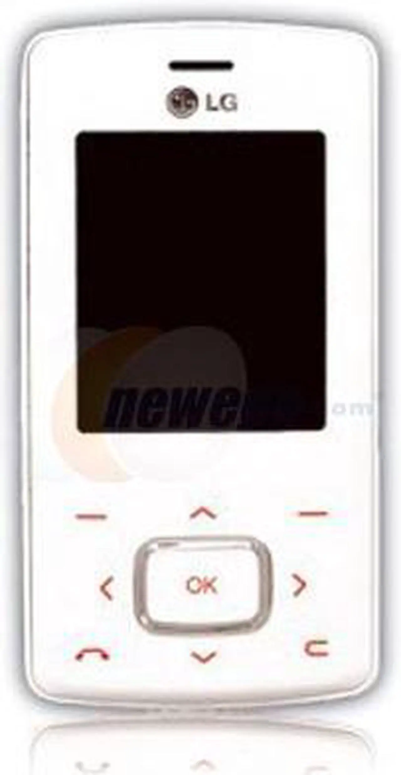 Main image of LG KG800 White Chocolate Cell Phone with touch-sensitive navigation