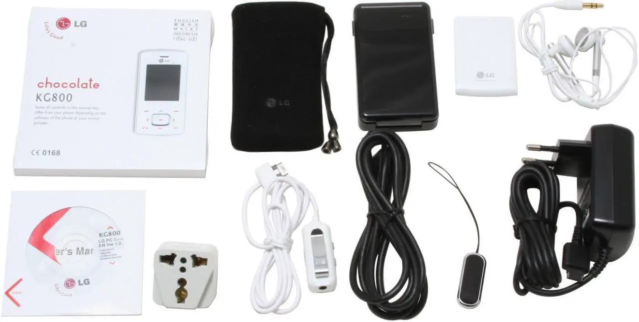Alt view image 9 of 10 - LG KG800 White Chocolate Cell Phone with touch-sensitive navigation