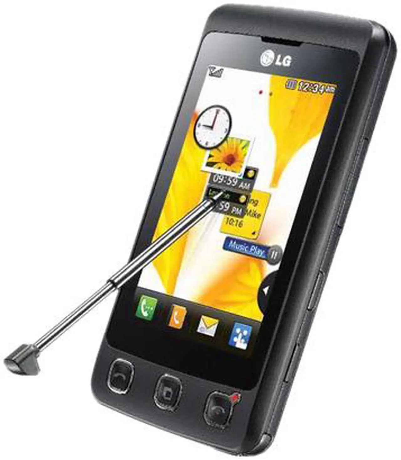 Main image of LG KP500 Black Unlocked GSM Bar phones with 3.0" Touch Screen