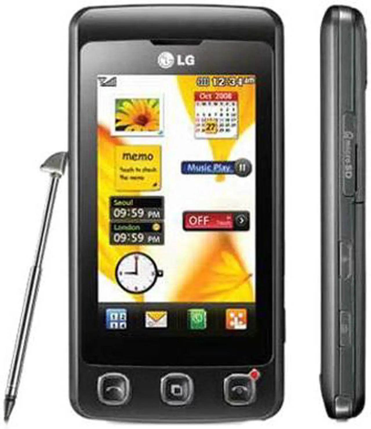 Alt view image 2 of 9 - LG KP500 Black Unlocked GSM Bar phones with 3.0" Touch Screen