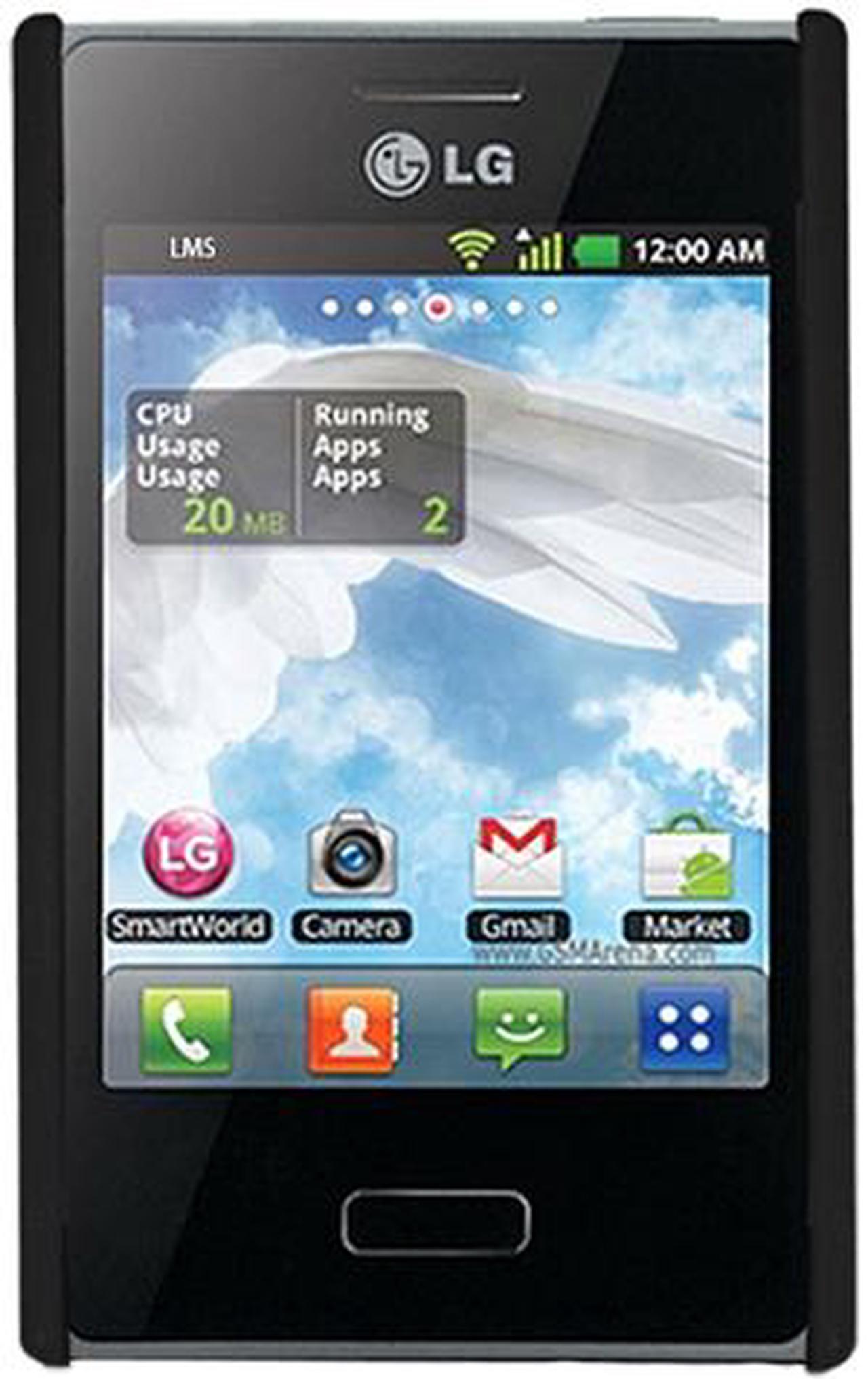 Main image of LG Optimus L3 E400 Unlocked GSM Android Cell Phone 3.2" Black