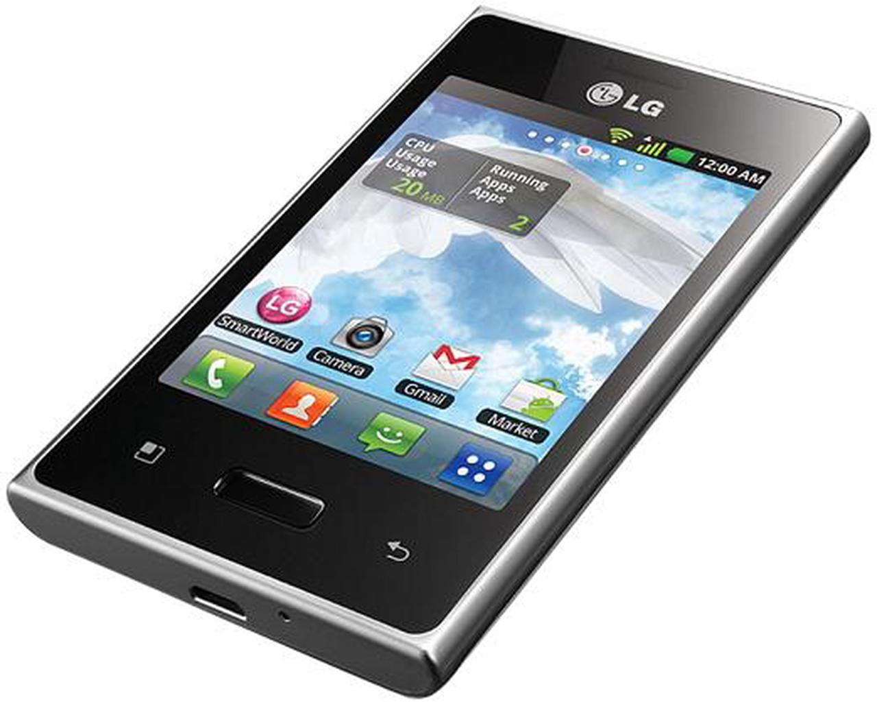 Alt view image 2 of 4 - LG Optimus L3 E400 Unlocked GSM Android Cell Phone 3.2" Black