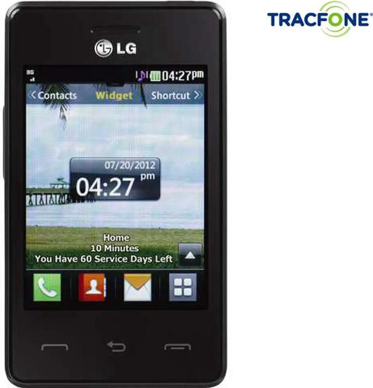 Main image of LG 840G Tracfone Cell Phone with 1 Year Tracfone Service, 1200 Minute (400 Minute Airtime Card) & Triple Minutes for Life