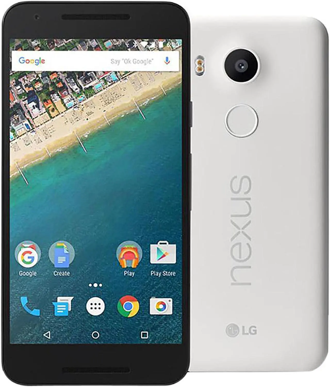 Alt view image 4 of 9 - LG Google Nexus 5X H791 32GB Unlocked GSM 4G LTE Hexa-Core Android Phone w/ 12.3 MP Camera - Quartz with Mophie Powerstation Boost (White)