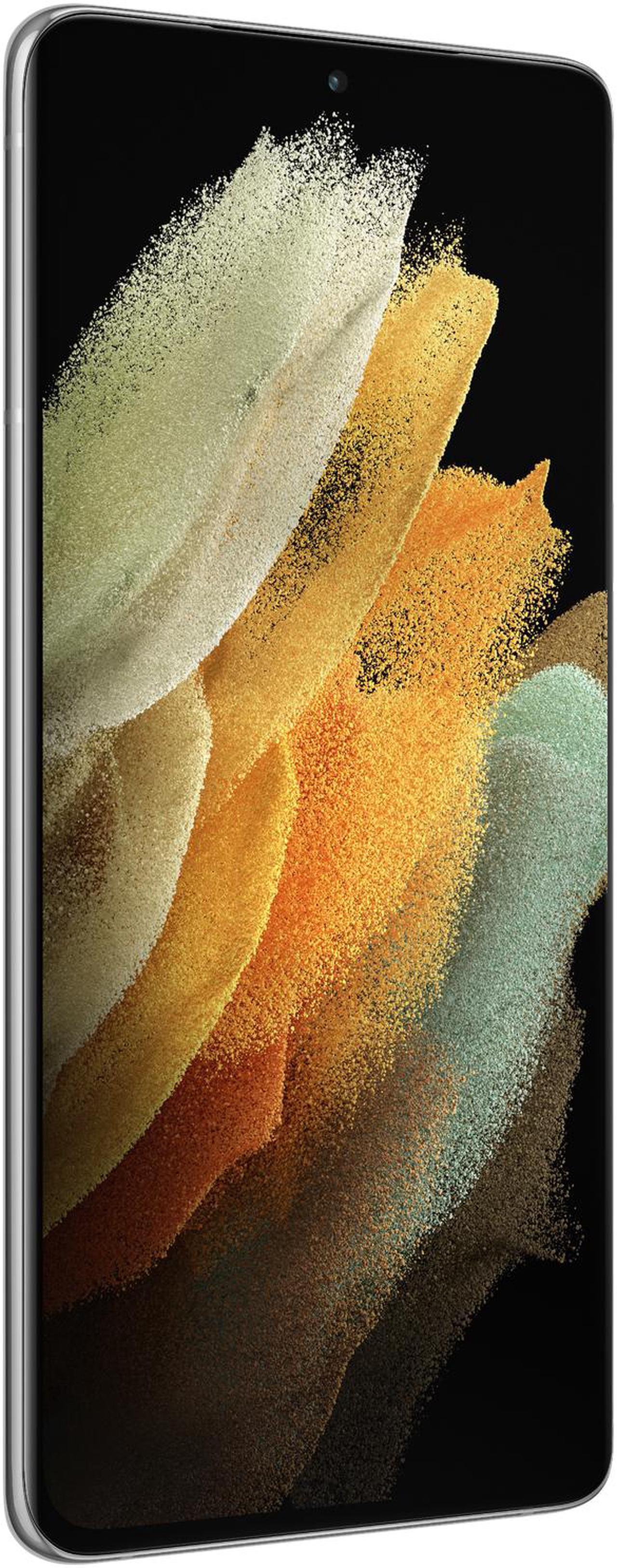 Alt view image 3 of 9 - Samsung Galaxy S21 Ultra 5G 128GB 12GB RAM (Unlocked) Phantom Silver