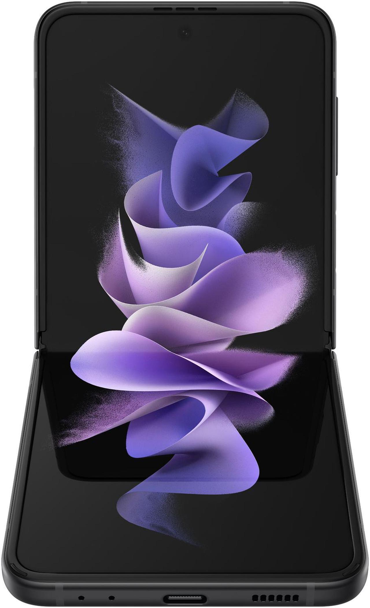 Alt view image 3 of 10 - Samsung Galaxy Z Flip 3 5G 128GB US Unlocked Phantom Black
