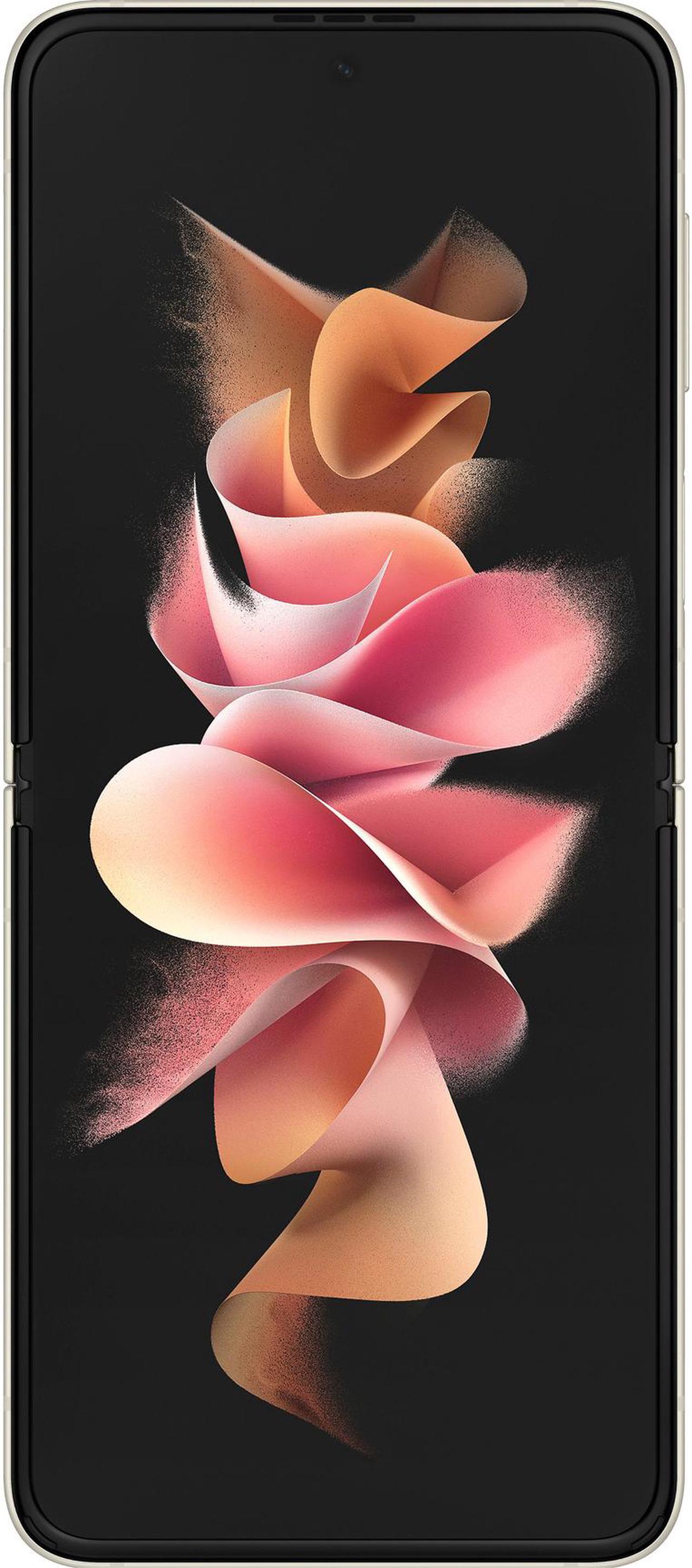 Alt view image 4 of 6 - Samsung Galaxy Z Flip 3 5G 128GB Unlocked Cell Phone Cream