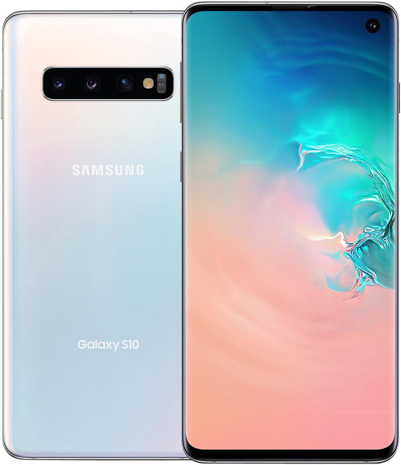 Alt view image 5 of 6 - Samsung Galaxy S10 4G LTE Unlocked Cell Phone 6.1" Infinity Display Prism White 8GB RAM