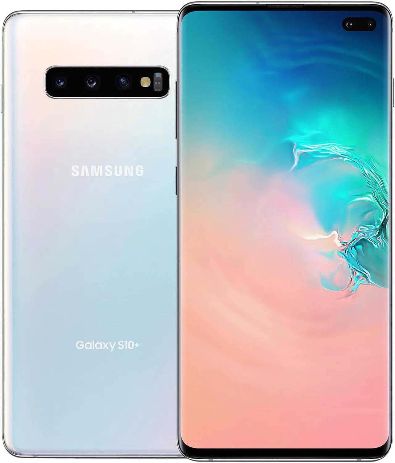 Alt view image 5 of 5 - Samsung Galaxy S10+ 4G LTE Unlocked Cell Phone 6.4" Infinity Display Prism White 8GB RAM