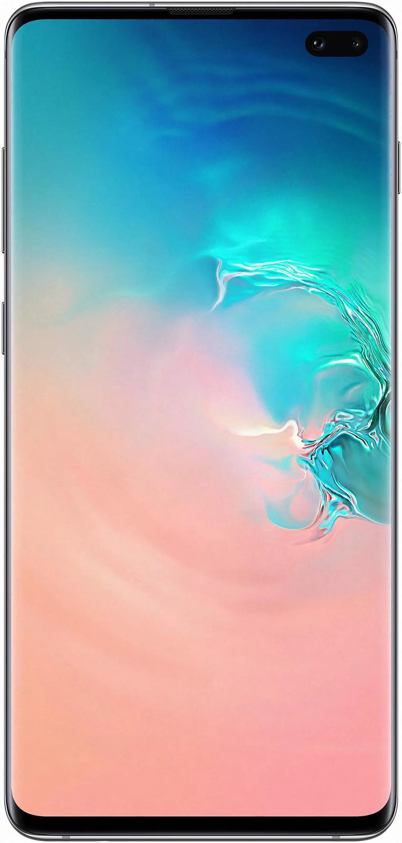 Main image of Samsung Galaxy S10+ 4G LTE Unlocked Cell Phone 6.4" Infinity-O Display Prism White 128GB 8GB RAM, Canada Warranty