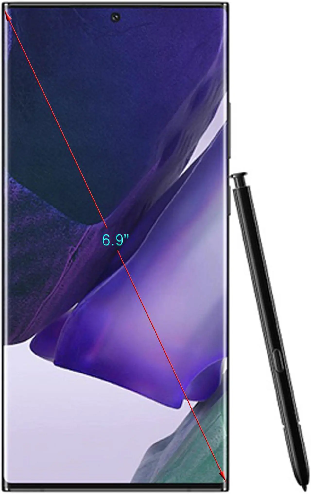 Alt view image 3 of 7 - Samsung Galaxy Note 20 Ultra 5G Factory Unlocked Android Cell Phone | US Version | 128GB of Storage | Mobile Gaming Smartphone | Long-Lasting Battery | Mystic Black