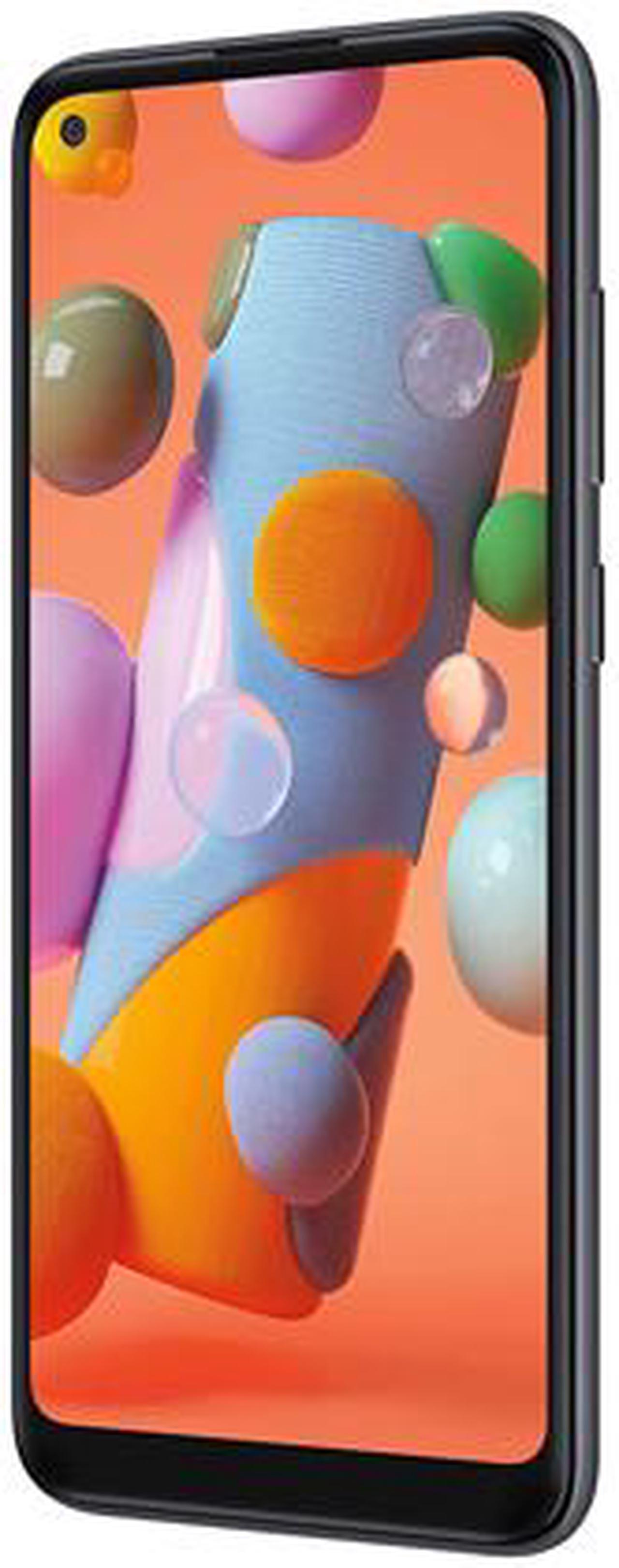 Alt view image 3 of 9 - Samsung Galaxy A11 SM-A115WZKAXAC 4G LTE Unlocked Cell Phone 6.4" Black 32GB 2GB RAM