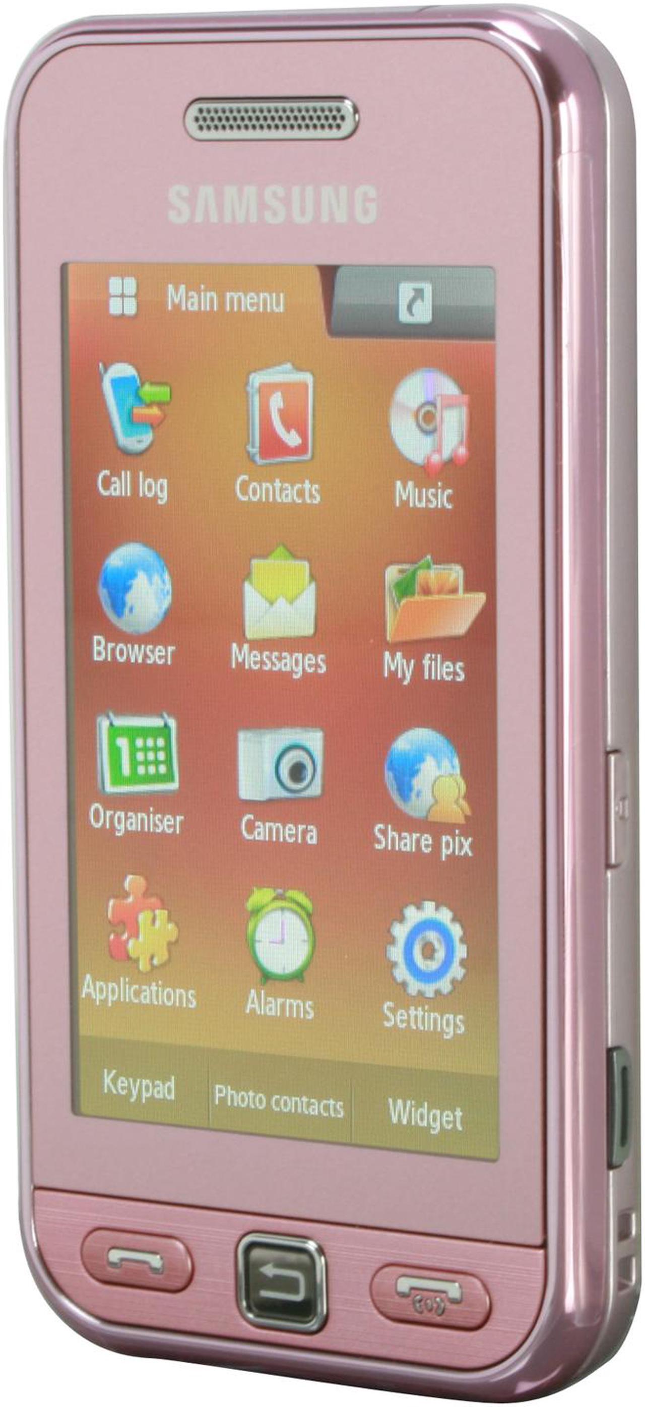 Alt view image 2 of 7 - Samsung Star Pink Unlocked GSM Touch Screen Phone w/ 3.2MP Camera/ 10 Hours Talk Time/ Bluetooth 2.1 (S5230)