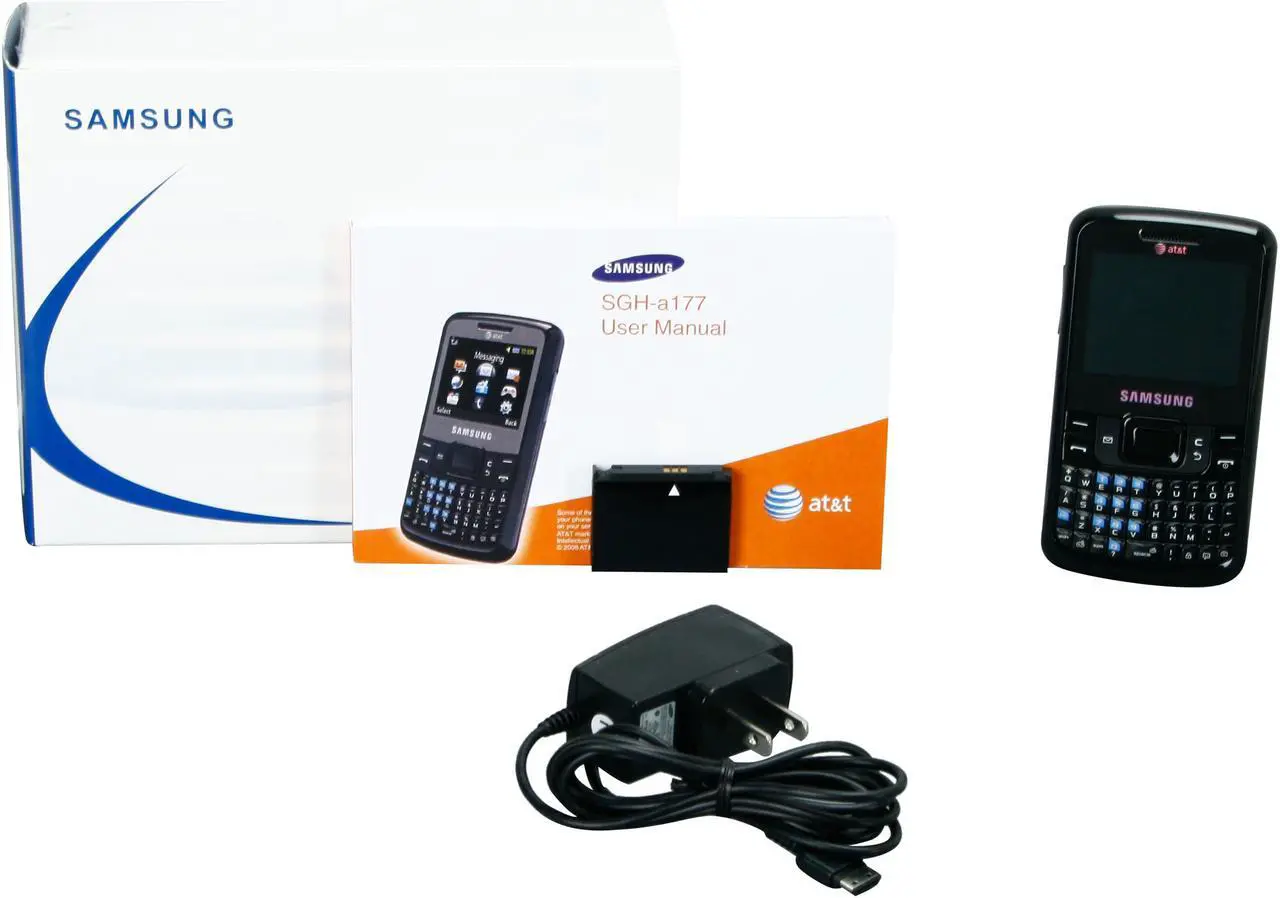 Alt view image 7 of 7 - Samsung a177 Black Unlocked GSM Bar Phone with Full QWERTY Keyboard / Bluetooth with Stereo (SGH-A177)