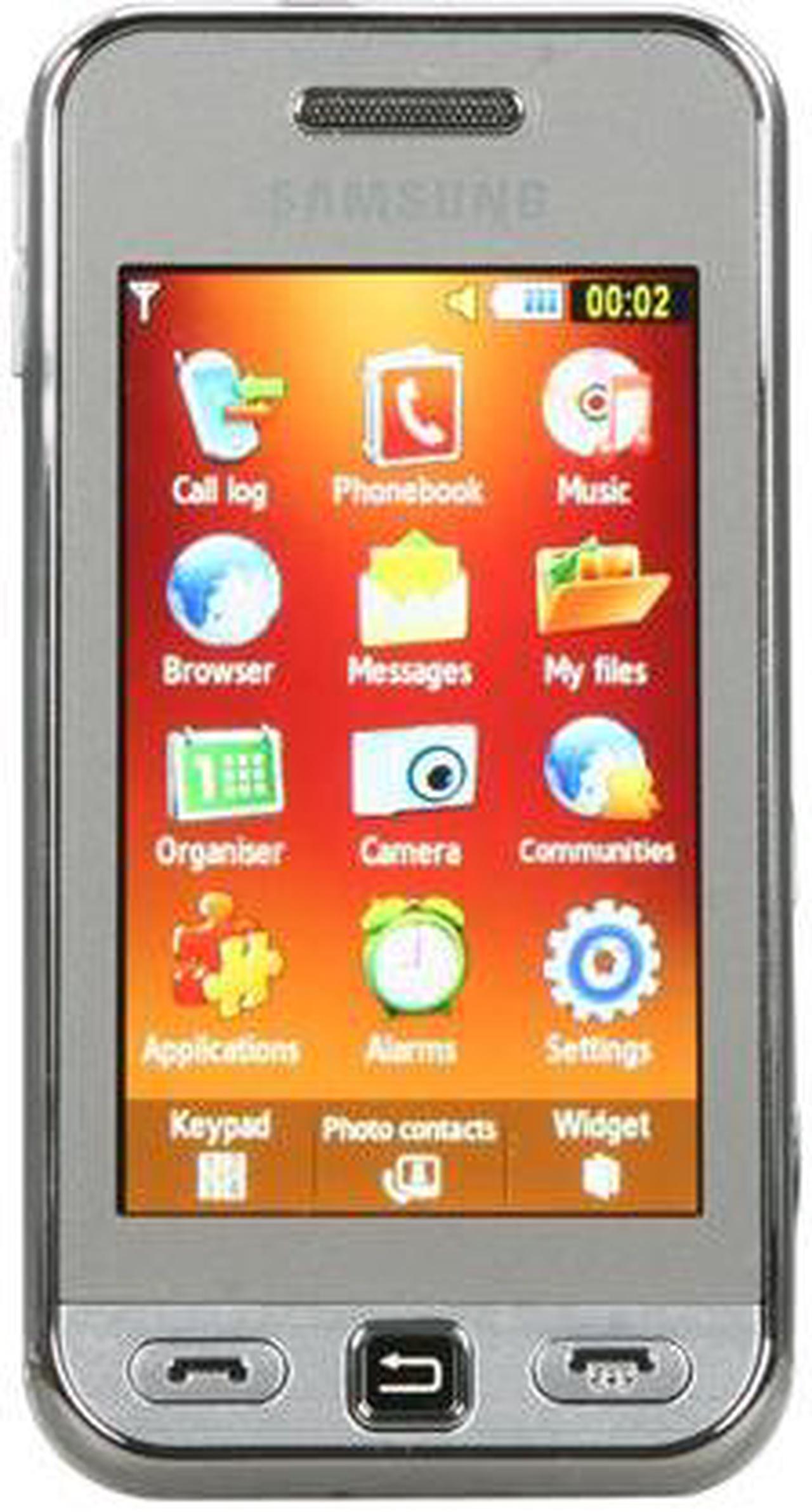 Main image of Samsung Star Silver Unlocked GSM Touch Screen Phone w/ 3.2MP Camera / 3" Touch Screen (S5230)