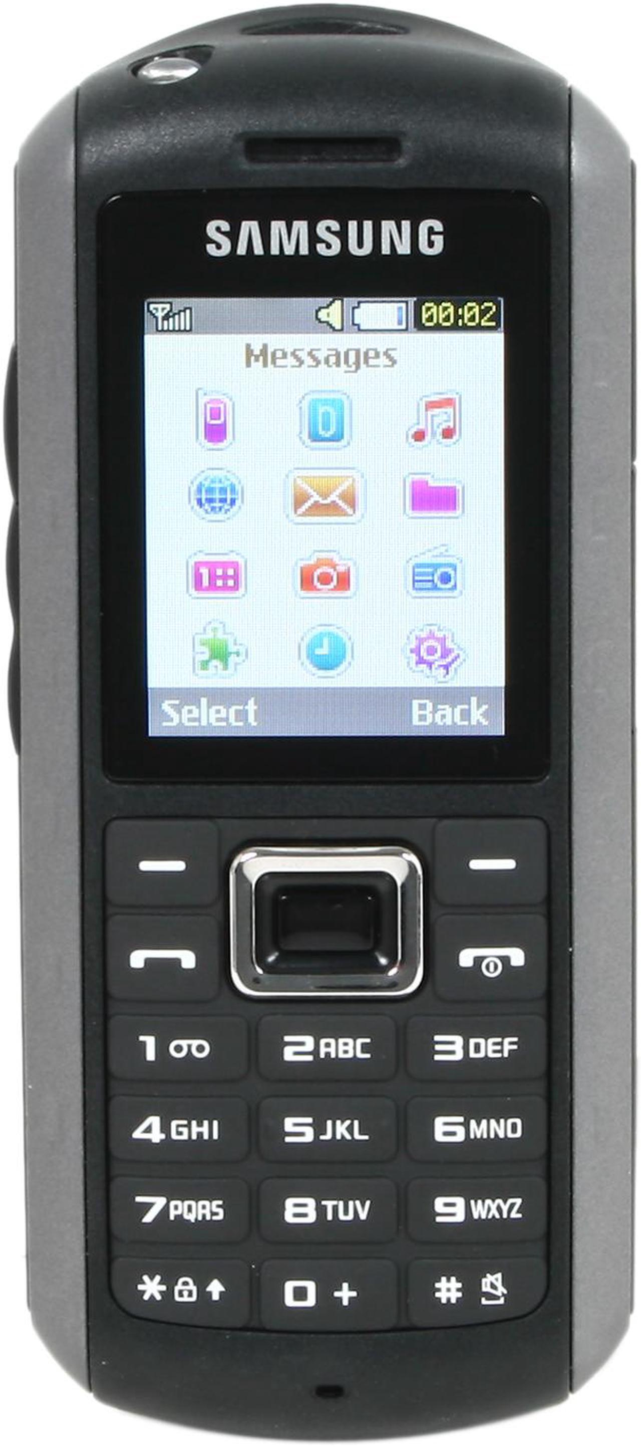 Main image of Samsung B2100 Unlocked GSM Bar Phone with Built in Flashlight & Waterproof 1.77" Black/Silver