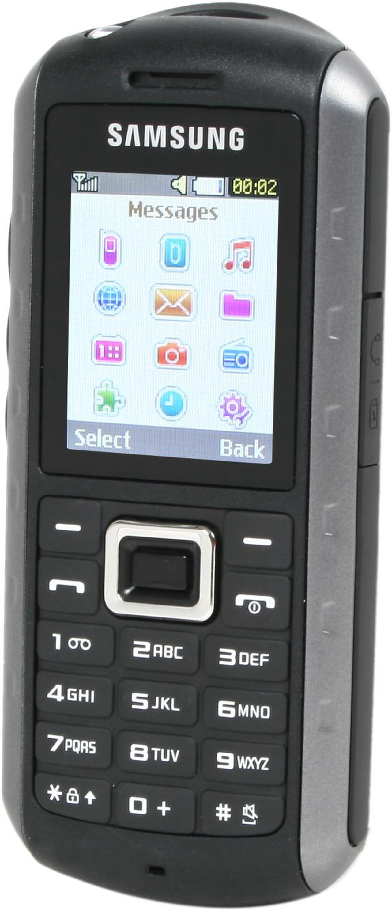 Alt view image 2 of 8 - Samsung B2100 Unlocked GSM Bar Phone with Built in Flashlight & Waterproof 1.77" Black/Silver