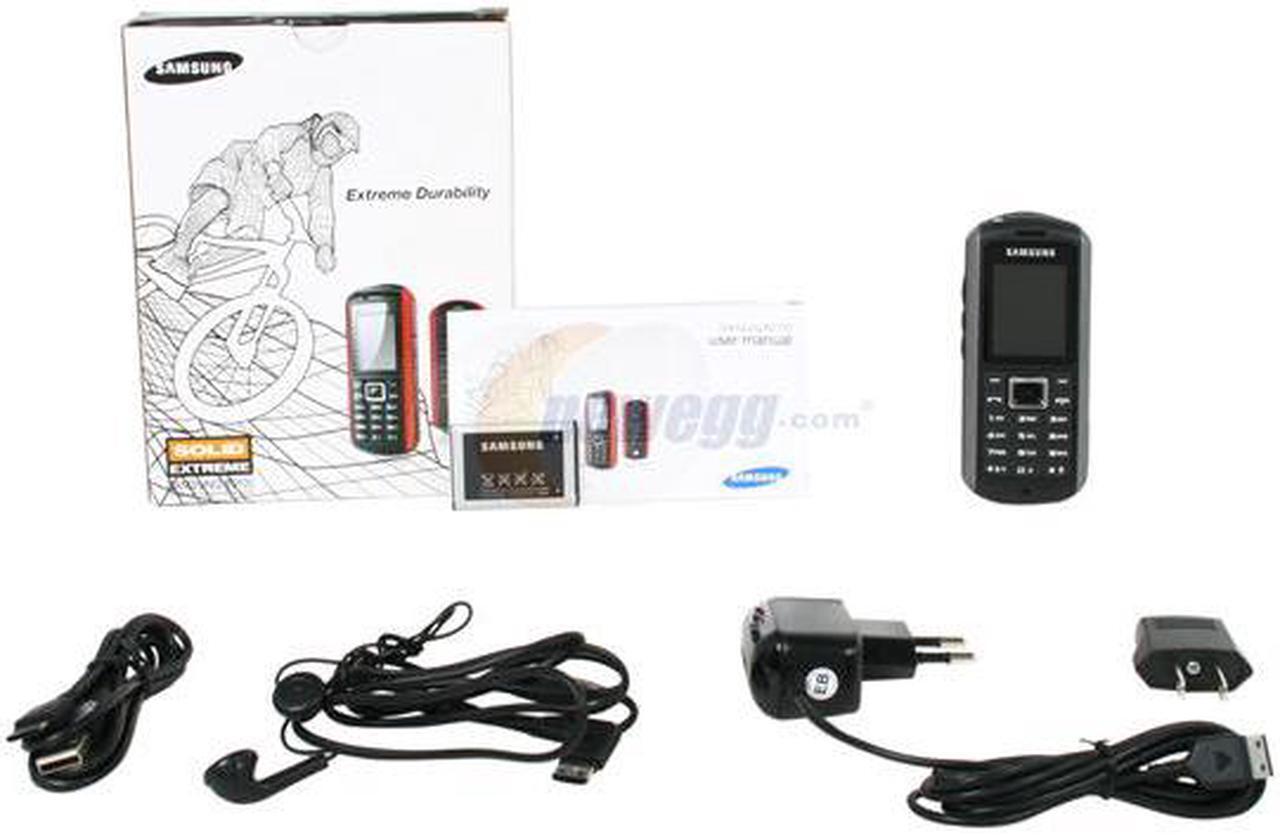 Alt view image 8 of 8 - Samsung B2100 Unlocked GSM Bar Phone with Built in Flashlight & Waterproof 1.77" Black/Silver