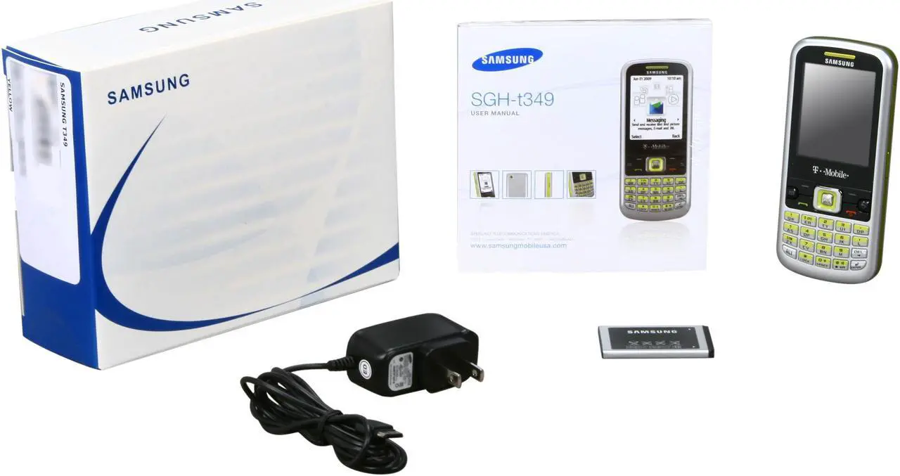 Alt view image 8 of 8 - Samsung T349 Silver/Lime Unlocked GSM Bar Phone w/ QWERTY Keyboard / Bluetooth v 2.0 (SGH-T349)