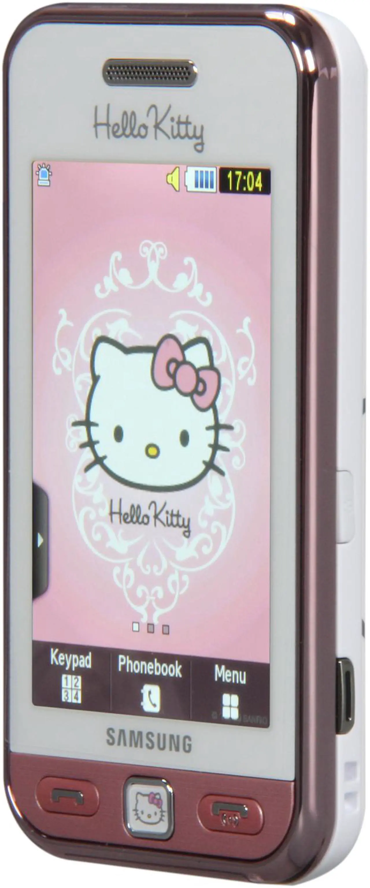 Alt view image 2 of 6 - Samsung Star Hello Kitty Unlocked GSM Bar Phone w/ 3" Touch Screen / Bluetooth v2.1 (International Version) (S5230)
