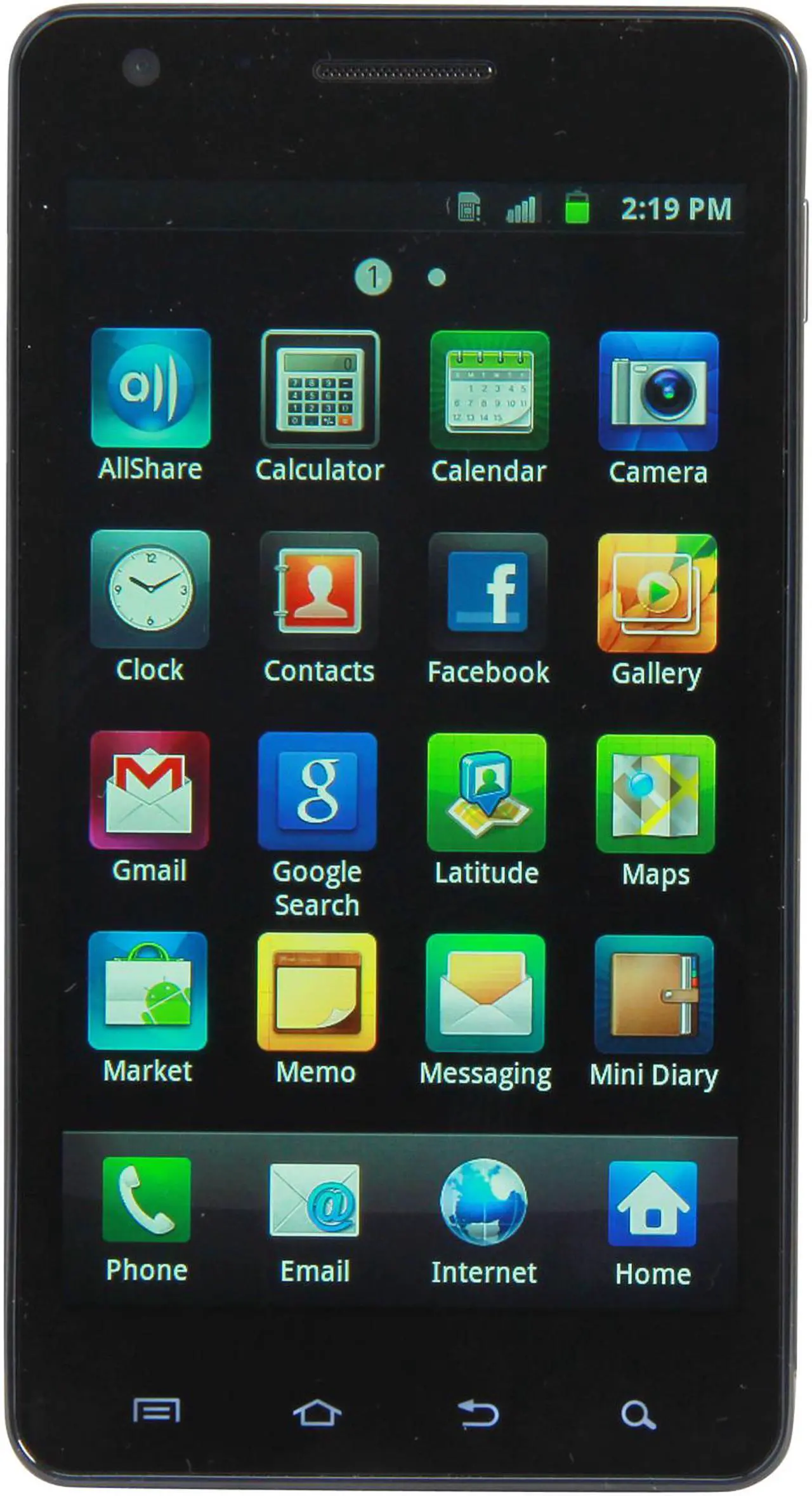 Main image of Samsung Infuse 4G Caviar Black Unlocked Cell Phone w/ Android OS / 4.5" Super AMOLED Plus Screen (SGH-I997)