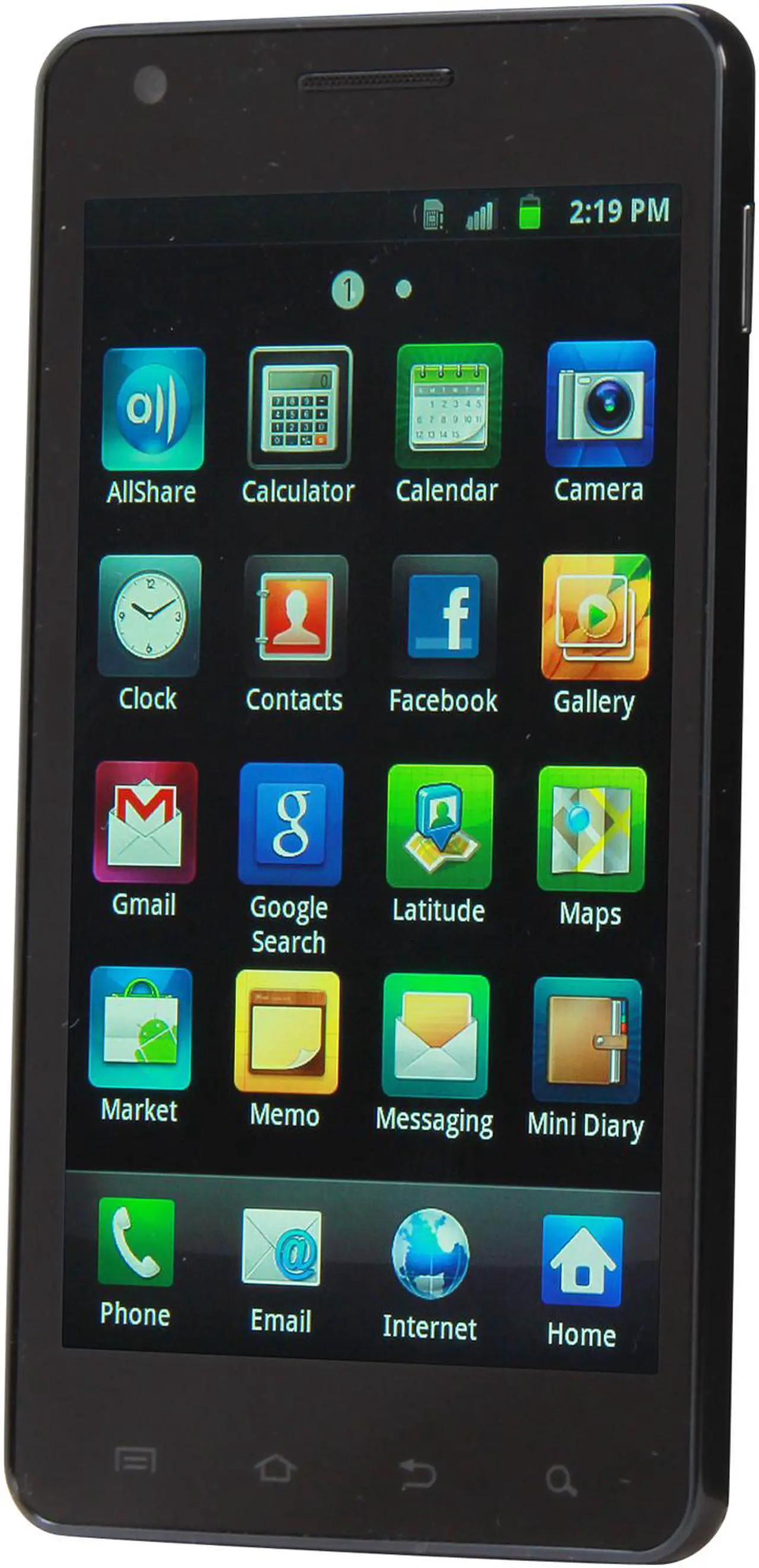 Alt view image 2 of 8 - Samsung Infuse 4G Caviar Black Unlocked Cell Phone w/ Android OS / 4.5" Super AMOLED Plus Screen (SGH-I997)