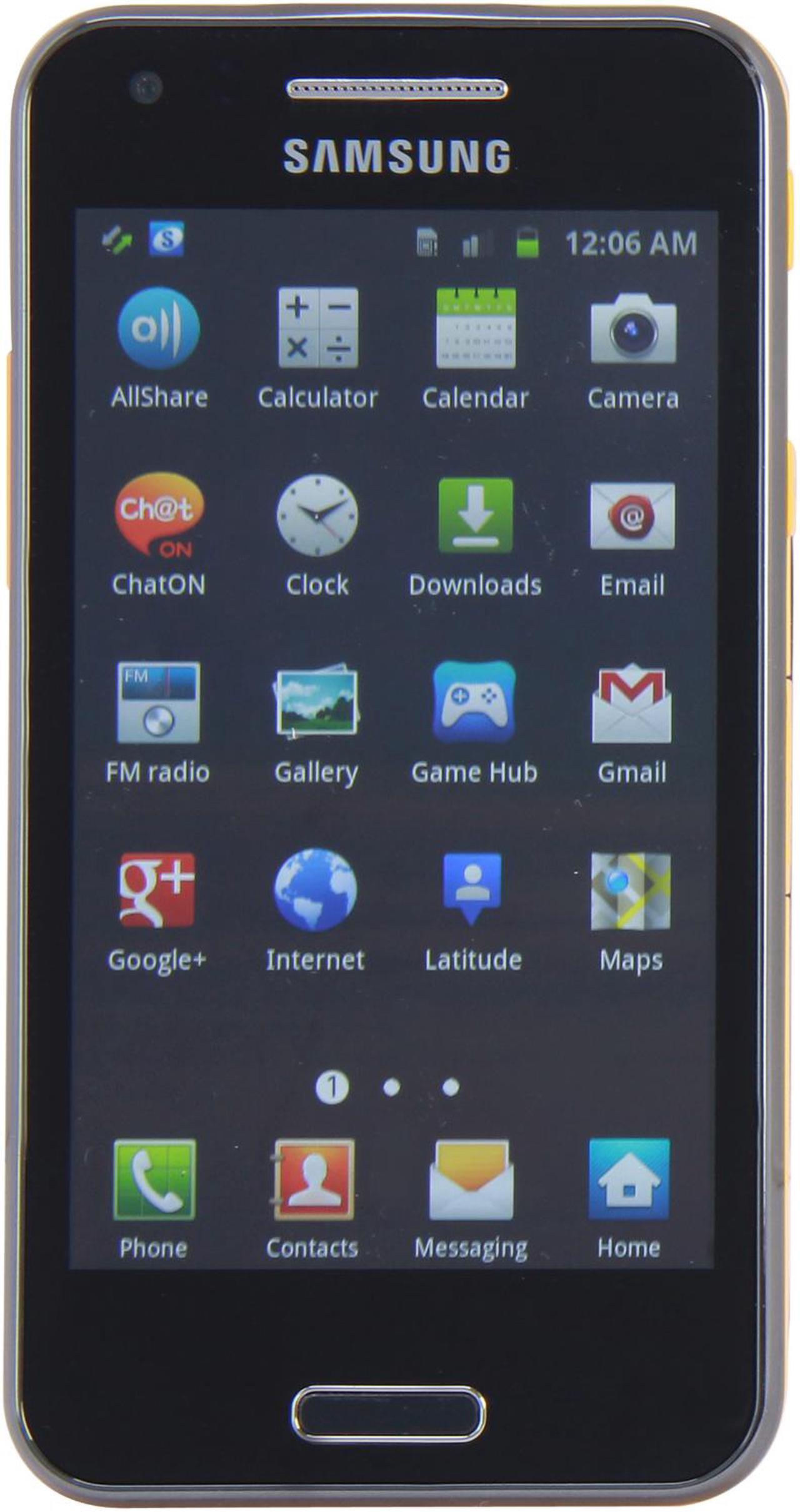 Main image of Samsung Galaxy Beam i8530 8GB Unlocked Cell Phone Built-In Projector 4.0" Ebony Gray