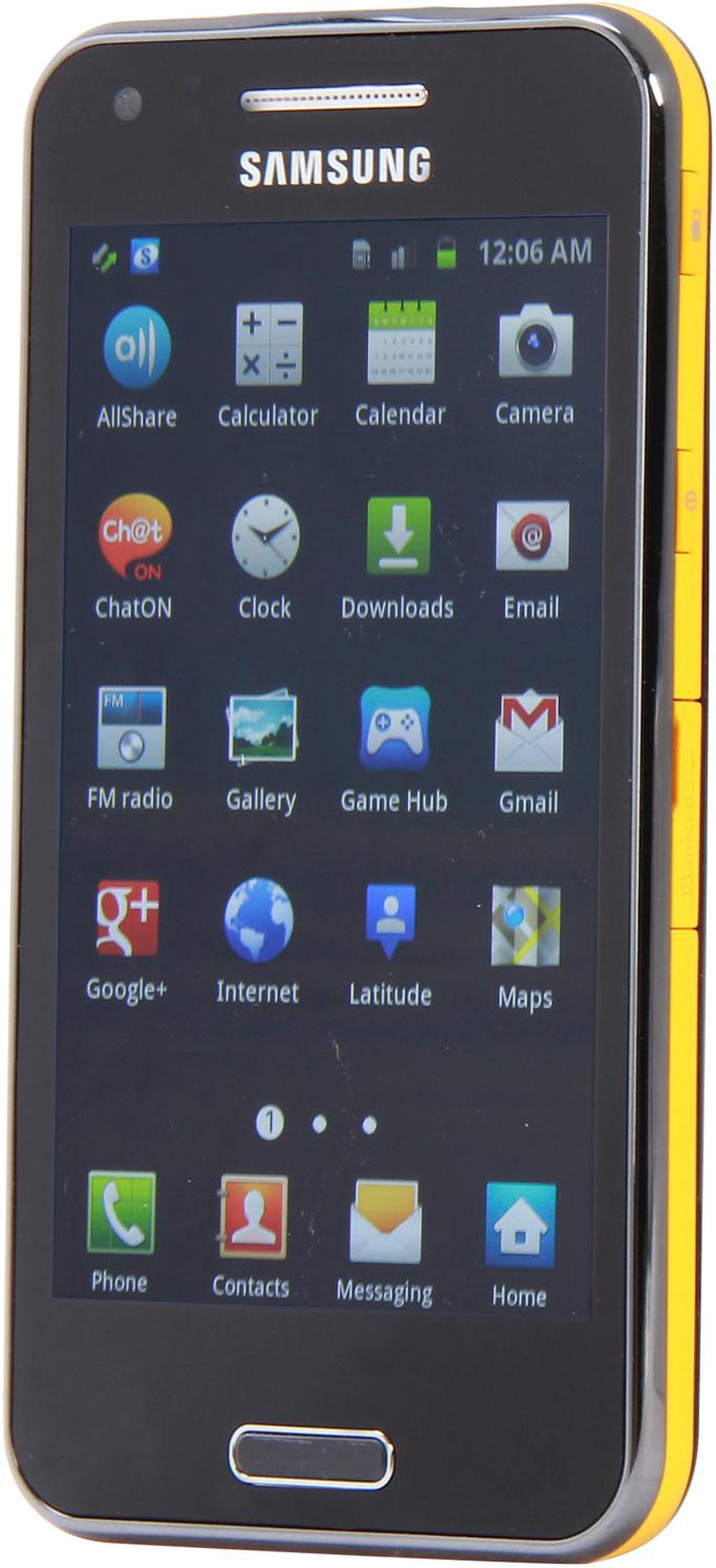 Alt view image 2 of 8 - Samsung Galaxy Beam i8530 8GB Unlocked Cell Phone Built-In Projector 4.0" Ebony Gray