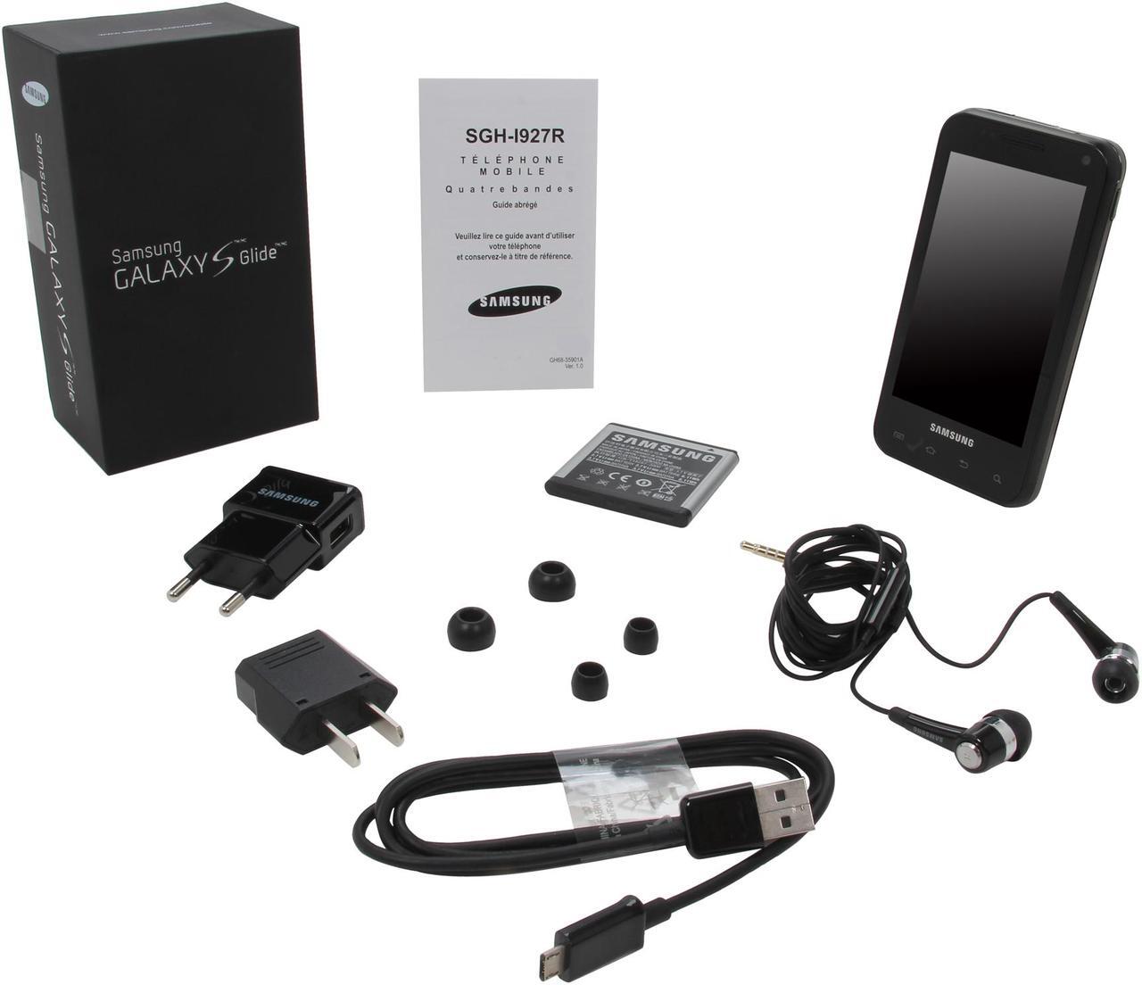Alt view image 10 of 10 - Samsung Galaxy S Glide SGH-I927 Unlocked Cell Phone w/ QWERTY Keyboard / 4.0" Super AMOLED Touchscreen 4.0" Black