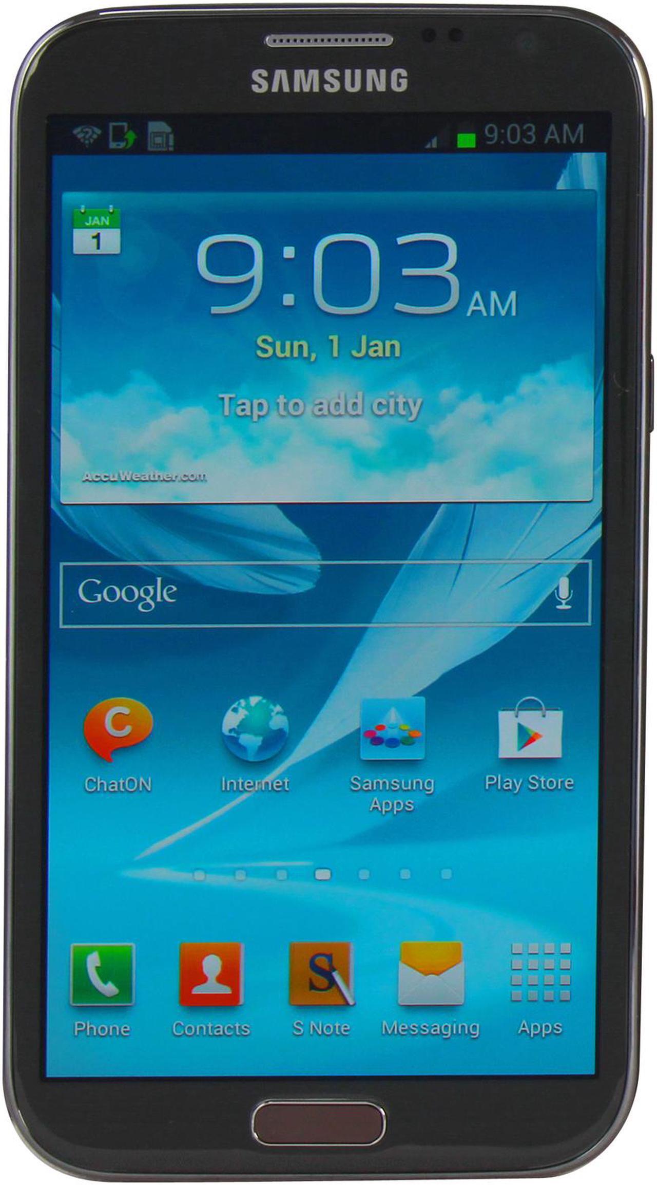 Main image of Samsung Galaxy Note II N7100 3G Unlocked Cell Phone w/ 5.5" Super AMOLED Touch Screen / Bluetooth 4.0 5.5" Titanium Gray 2GB RAM