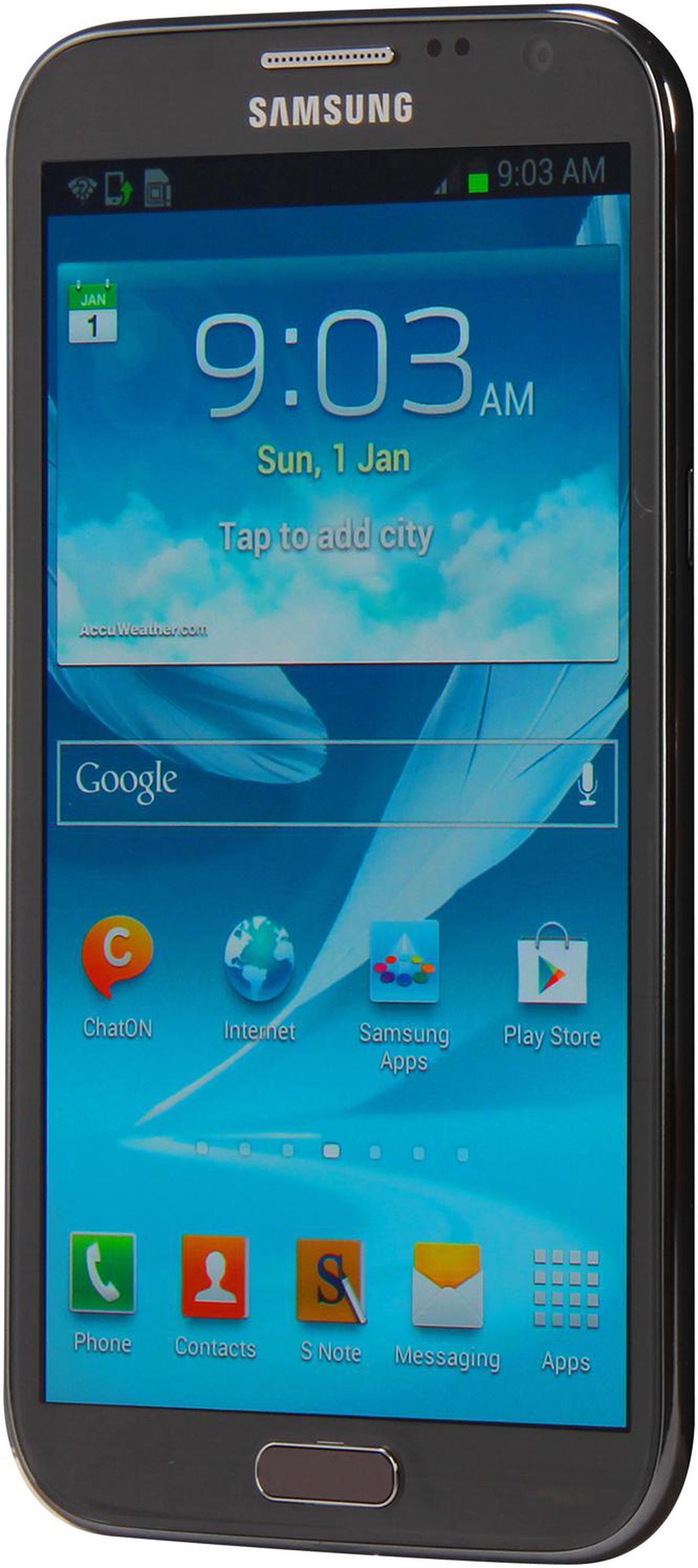 Alt view image 2 of 9 - Samsung Galaxy Note II N7100 3G Unlocked Cell Phone w/ 5.5" Super AMOLED Touch Screen / Bluetooth 4.0 5.5" Titanium Gray 2GB RAM