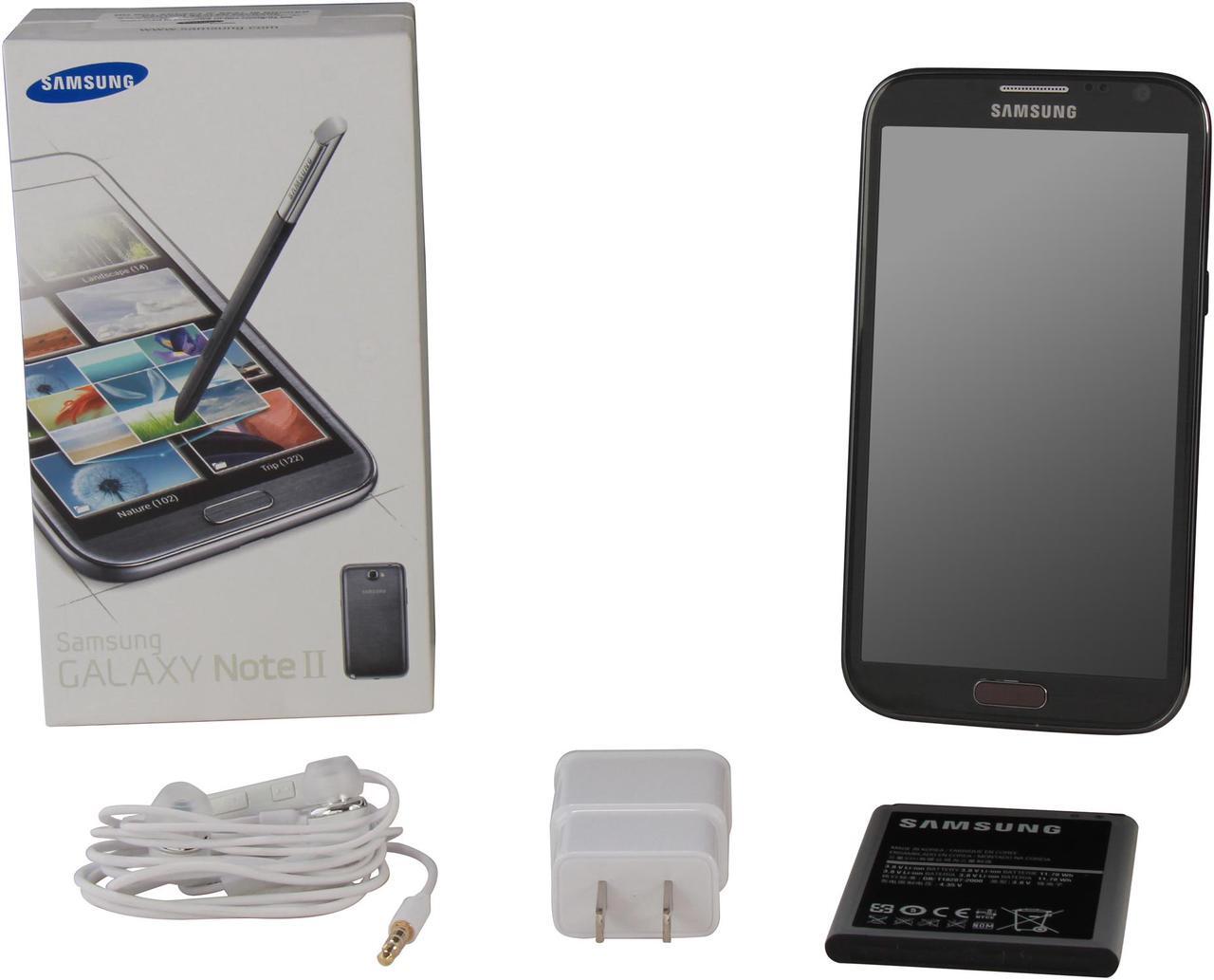 Alt view image 9 of 9 - Samsung Galaxy Note II N7100 3G Unlocked Cell Phone w/ 5.5" Super AMOLED Touch Screen / Bluetooth 4.0 5.5" Titanium Gray 2GB RAM