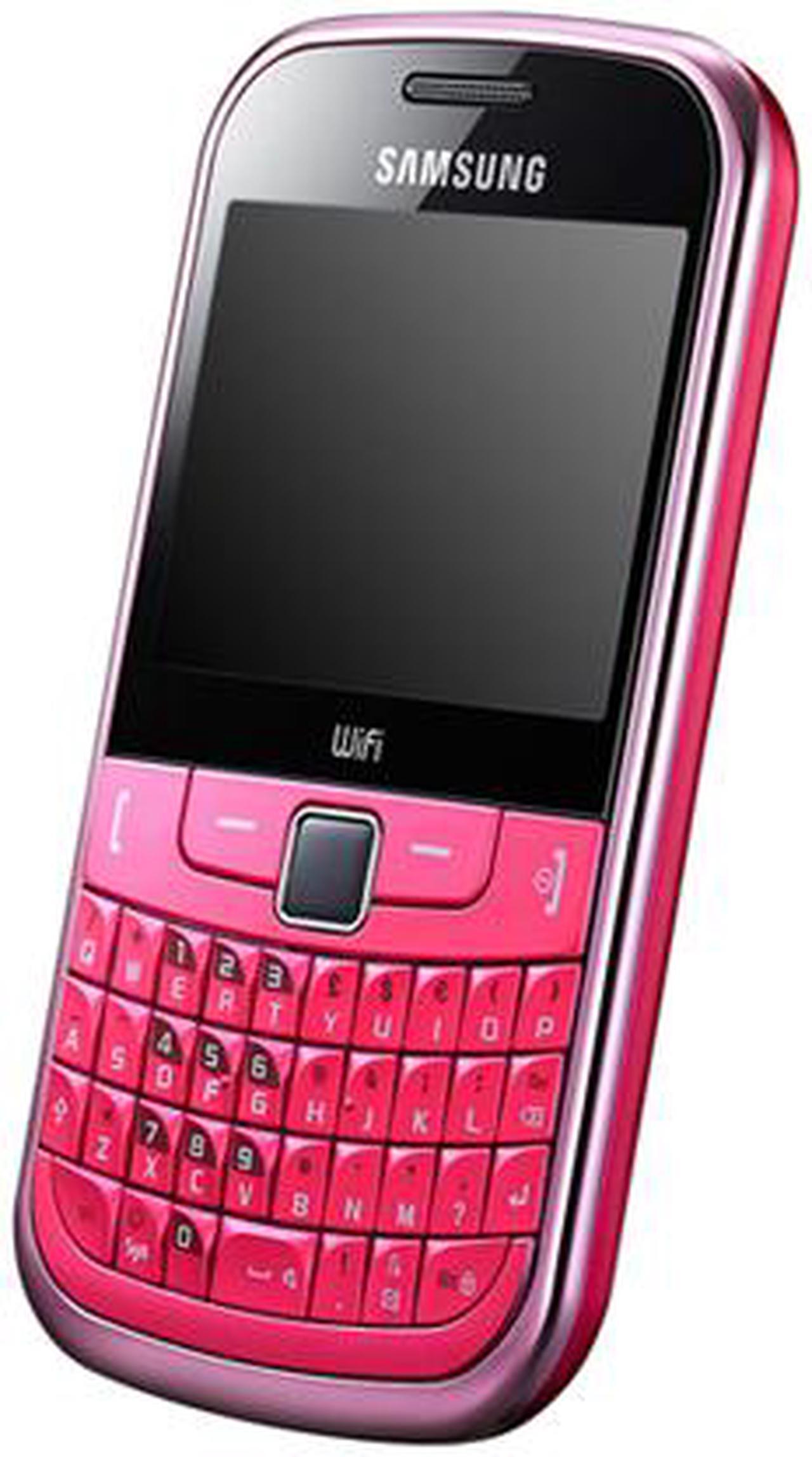 Alt view image 2 of 5 - Samsung Ch@t S3350 Wi-Fi QWERTY Keyboard 2.0MP Camera Unlocked GSM Cell Phone 2.4" Pink