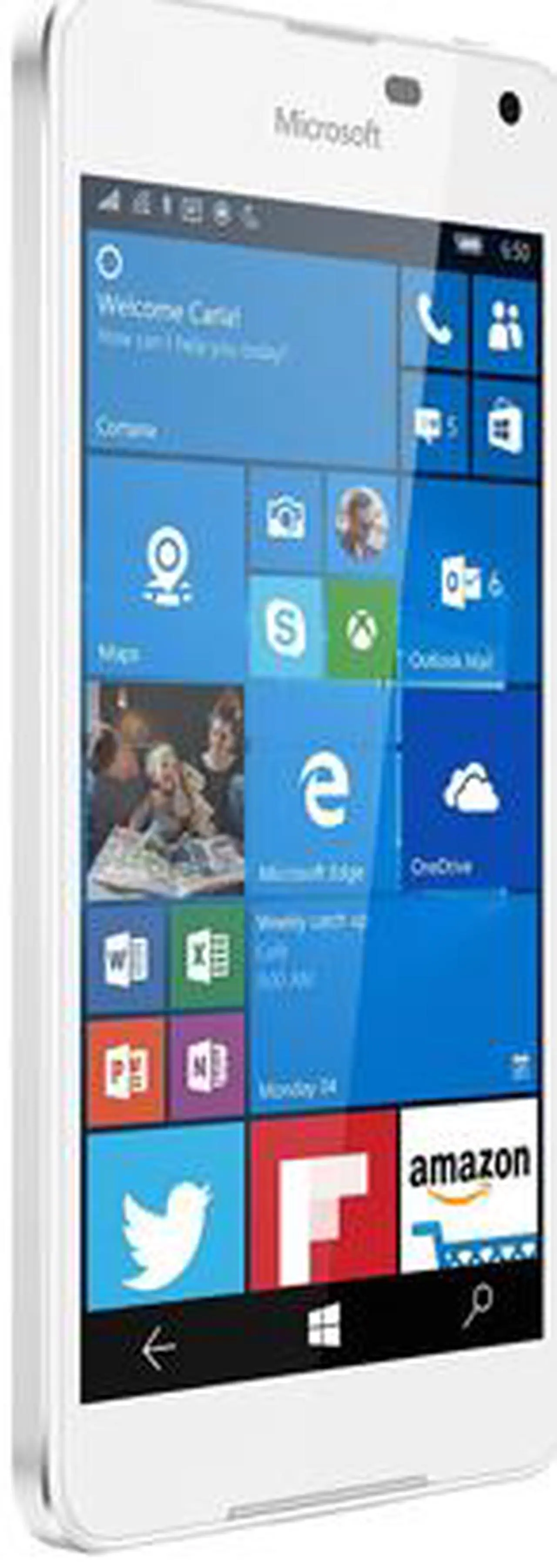 Alt view image 2 of 2 - Microsoft LUMIA 650 16GB storage 4G LTE White Unlocked Cell Phone 5" Display 1GB RAM