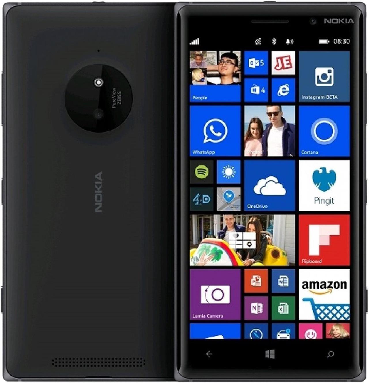 Main image of Nokia Lumia 830 RM-983 4G LTE AT&T Unlocked Quad-Core Windows Phone w/ 10MP Camera 5" Black 1GB RAM
