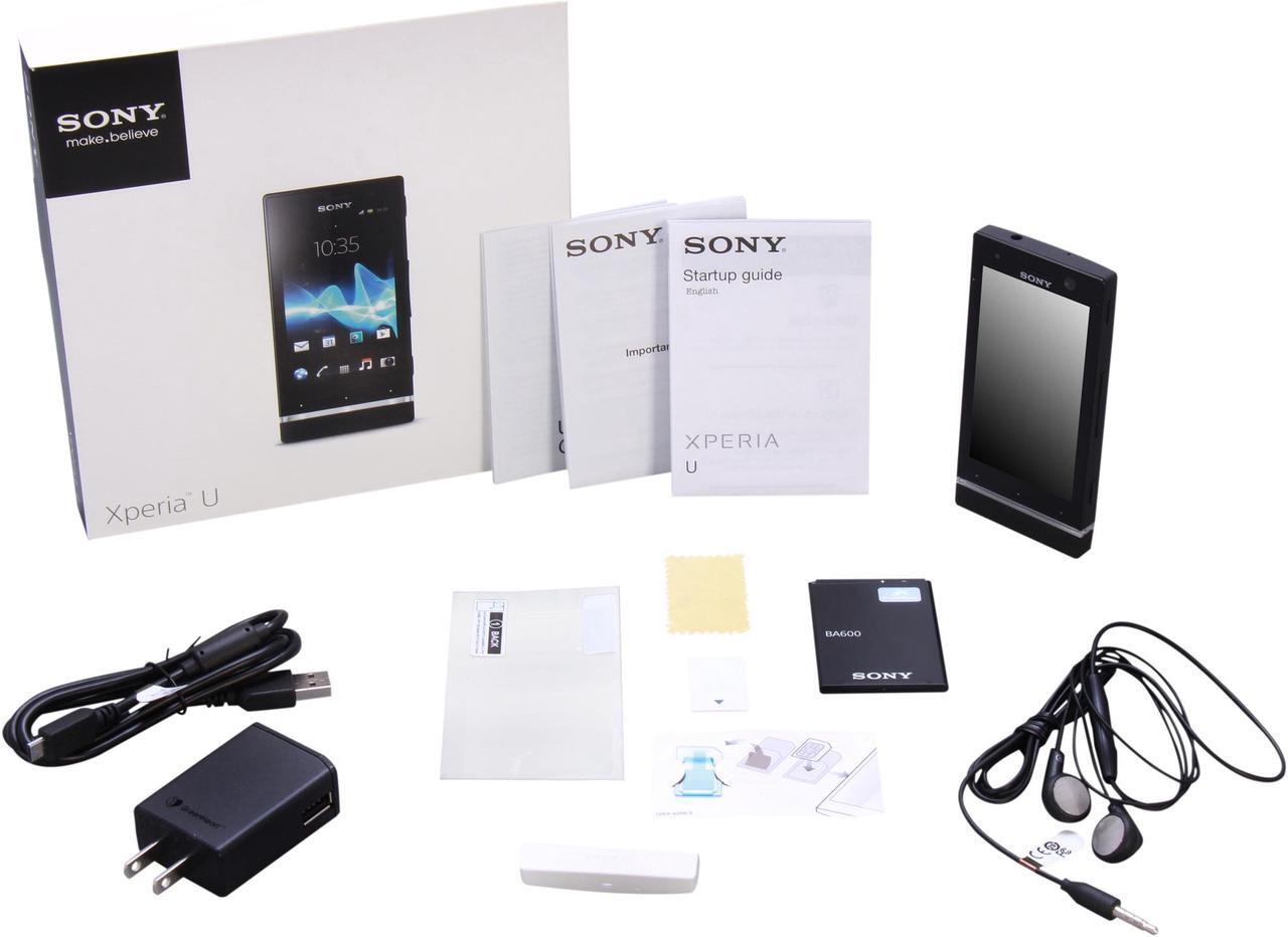 Alt view image 8 of 8 - Sony Xperia U ST25a 8GB Unlocked Android GSM Smart Phone with 5MP Camera 3.5" Black / White