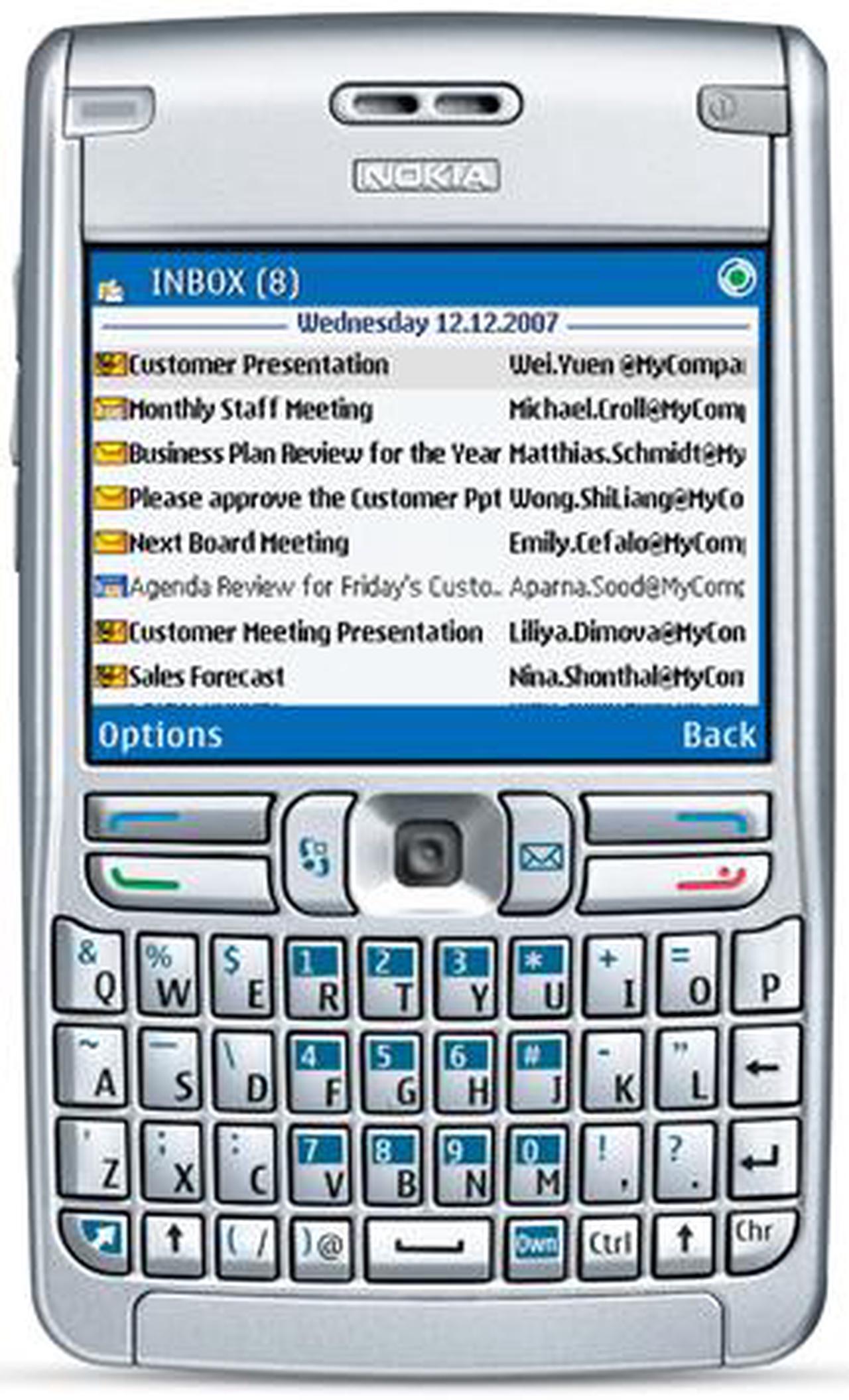 Alt view image 3 of 4 - Nokia E62 Unlocked GSM Cell Phone w/ Full QWERTY Keyboard 2.9" Silver