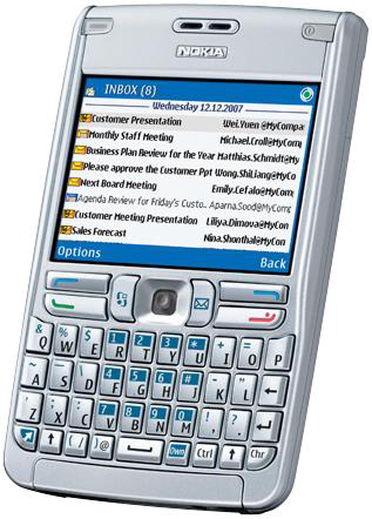 Alt view image 4 of 4 - Nokia E62 Unlocked GSM Cell Phone w/ Full QWERTY Keyboard 2.9" Silver