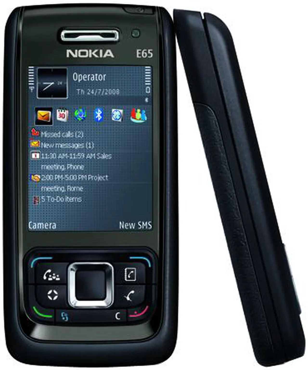 Main image of Nokia E65 US Version Unlocked CellPhone Black
