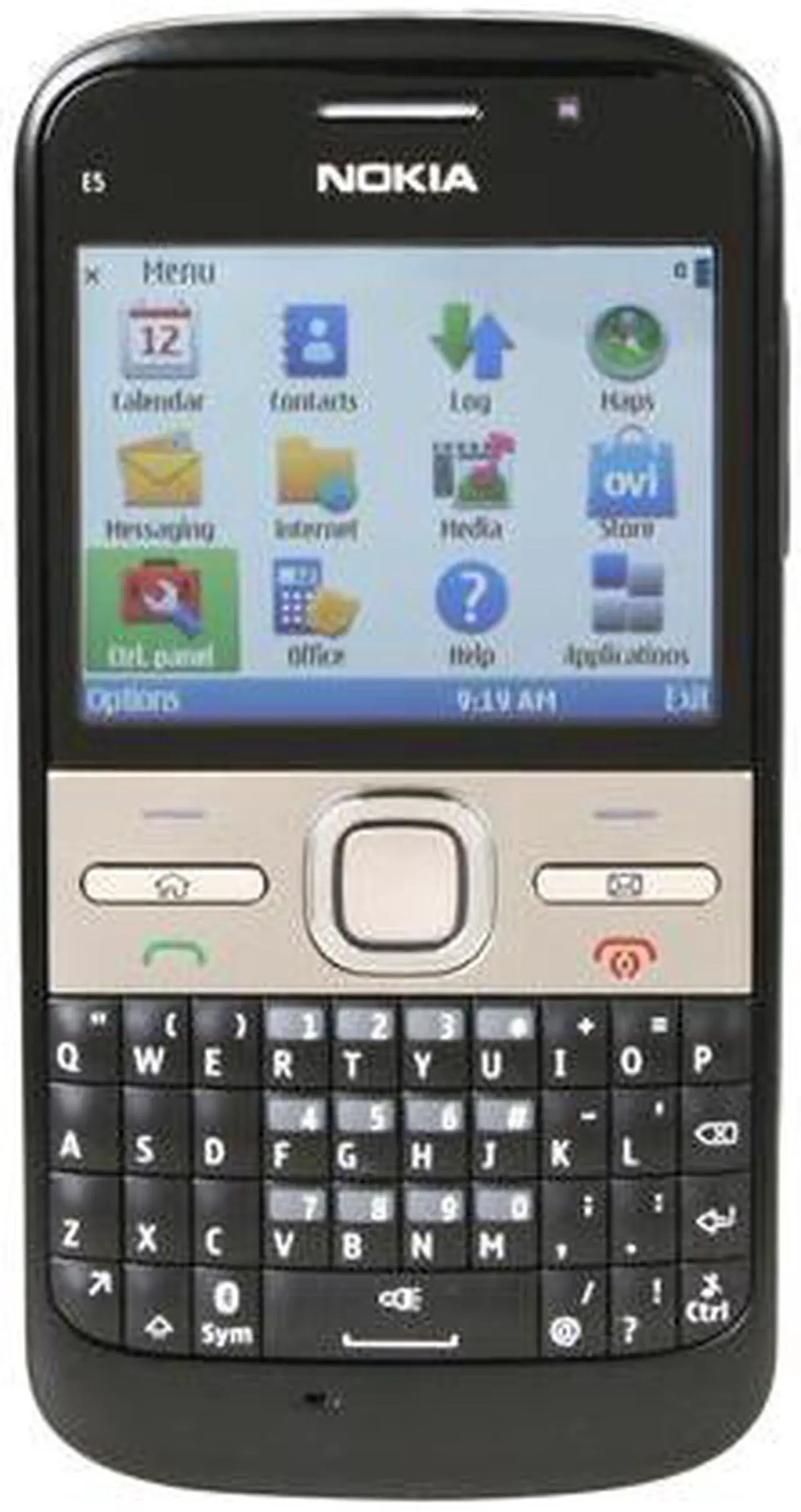 Main image of Nokia E5 Unlocked GSM Smart Phone w/ 5MP Camera / GPS / Wi-Fi 2.36" Black