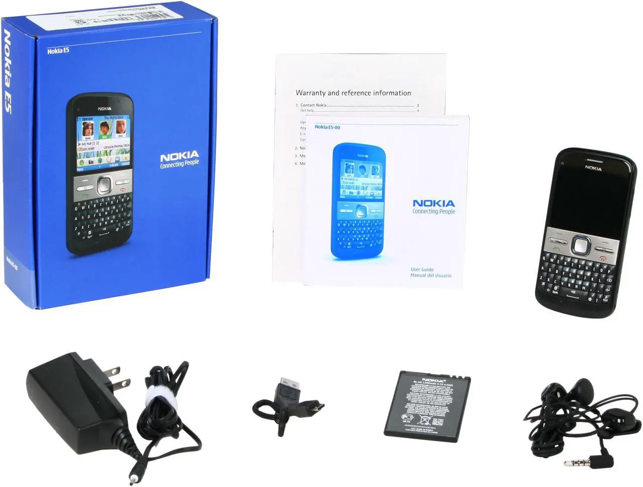 Alt view image 7 of 7 - Nokia E5 Unlocked GSM Smart Phone w/ 5MP Camera / GPS / Wi-Fi 2.36" Black
