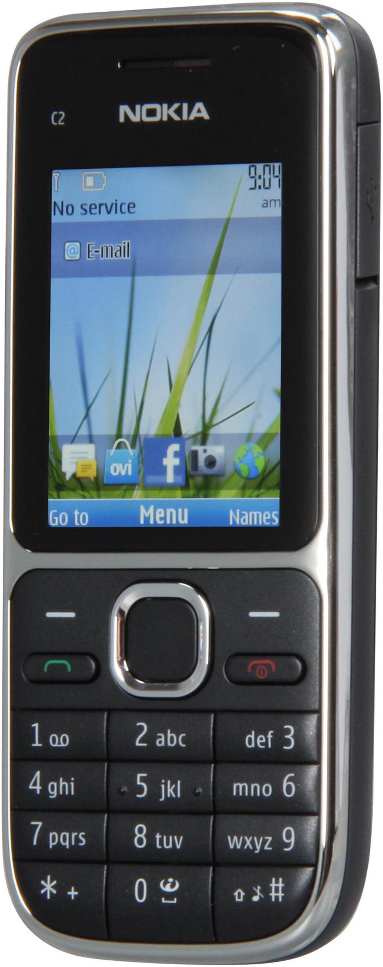 Alt view image 2 of 7 - Nokia C2-01 Unlocked GSM Bar Phone with 3.2MP Camera 2.0" Black