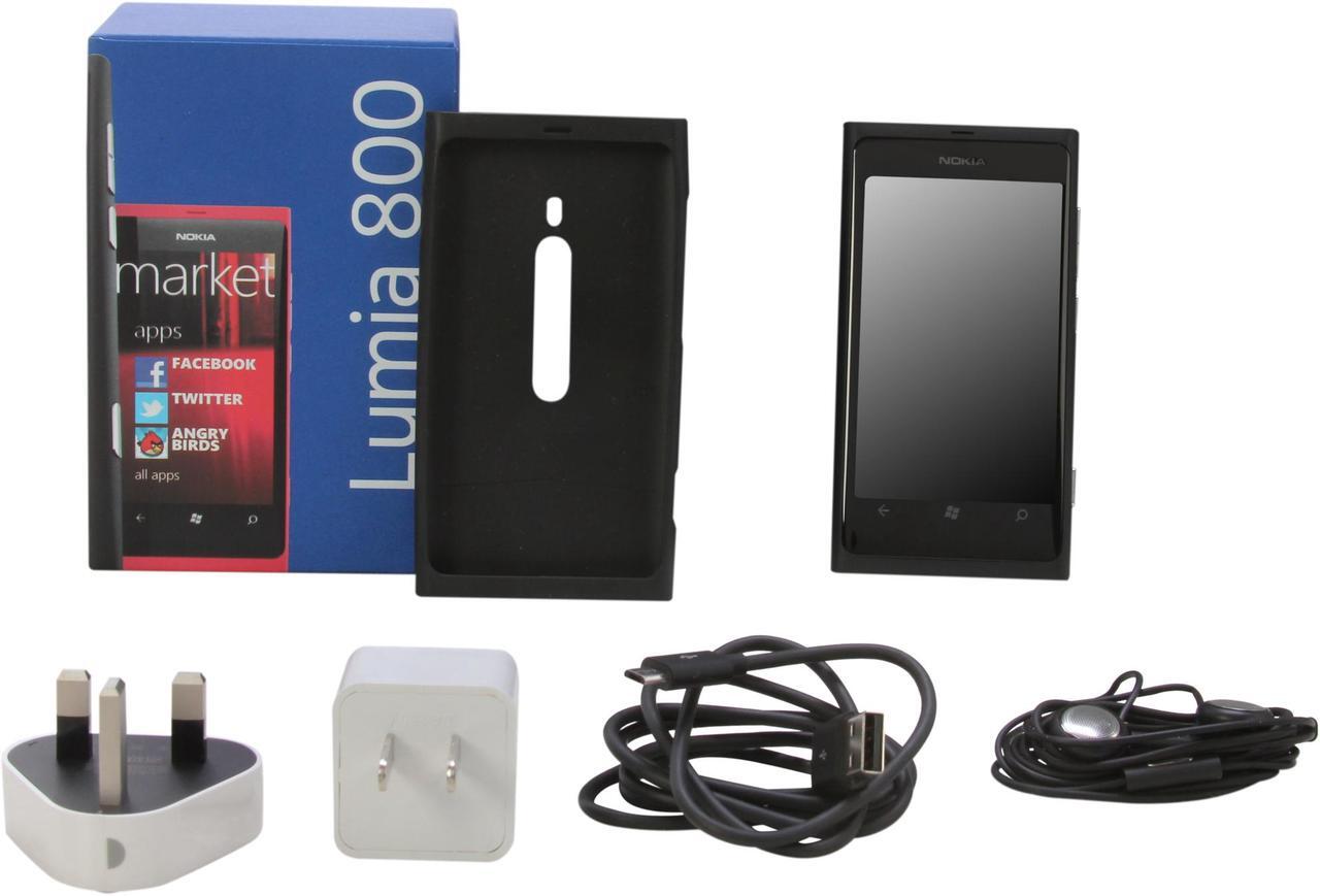 Alt view image 9 of 9 - Nokia Lumia 800 16GB Unlocked GSM Windows Smart Phone w/ Windows Phone 7.5 Mango / 8 MP Camera 3.7" Black