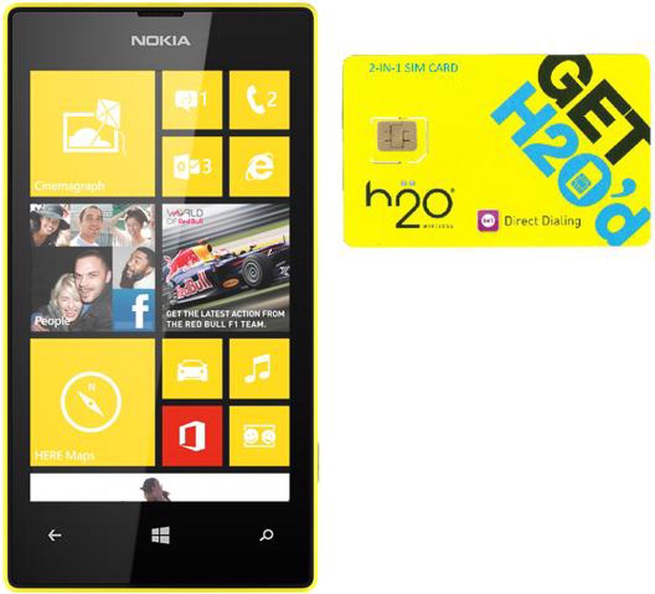 Main image of Nokia Lumia 520 RM-915 Black/Yellow 8GB Windows 8 OS Phone + H2O SIM Card