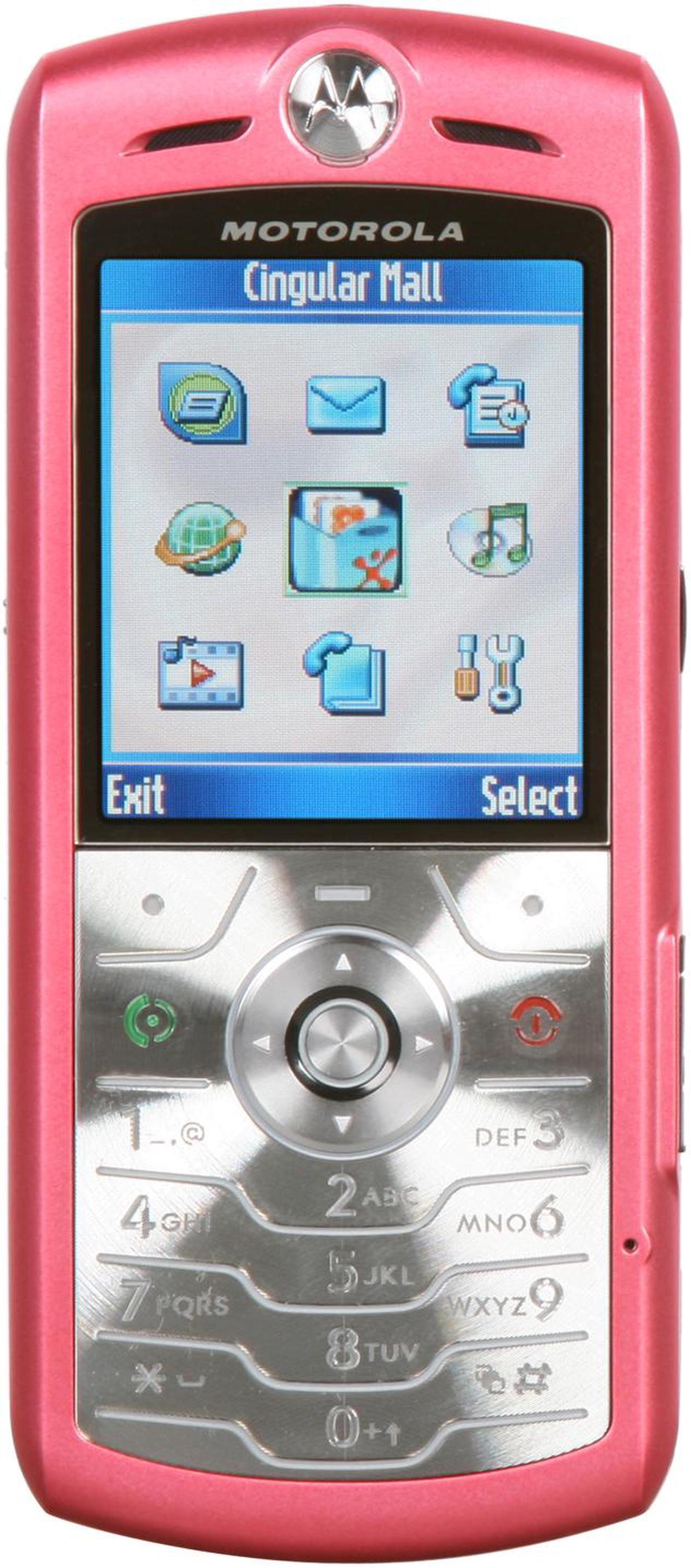 Main image of Motorola SLVR pink unlocked GSM Bar phone with 6 hours talk time (L7)