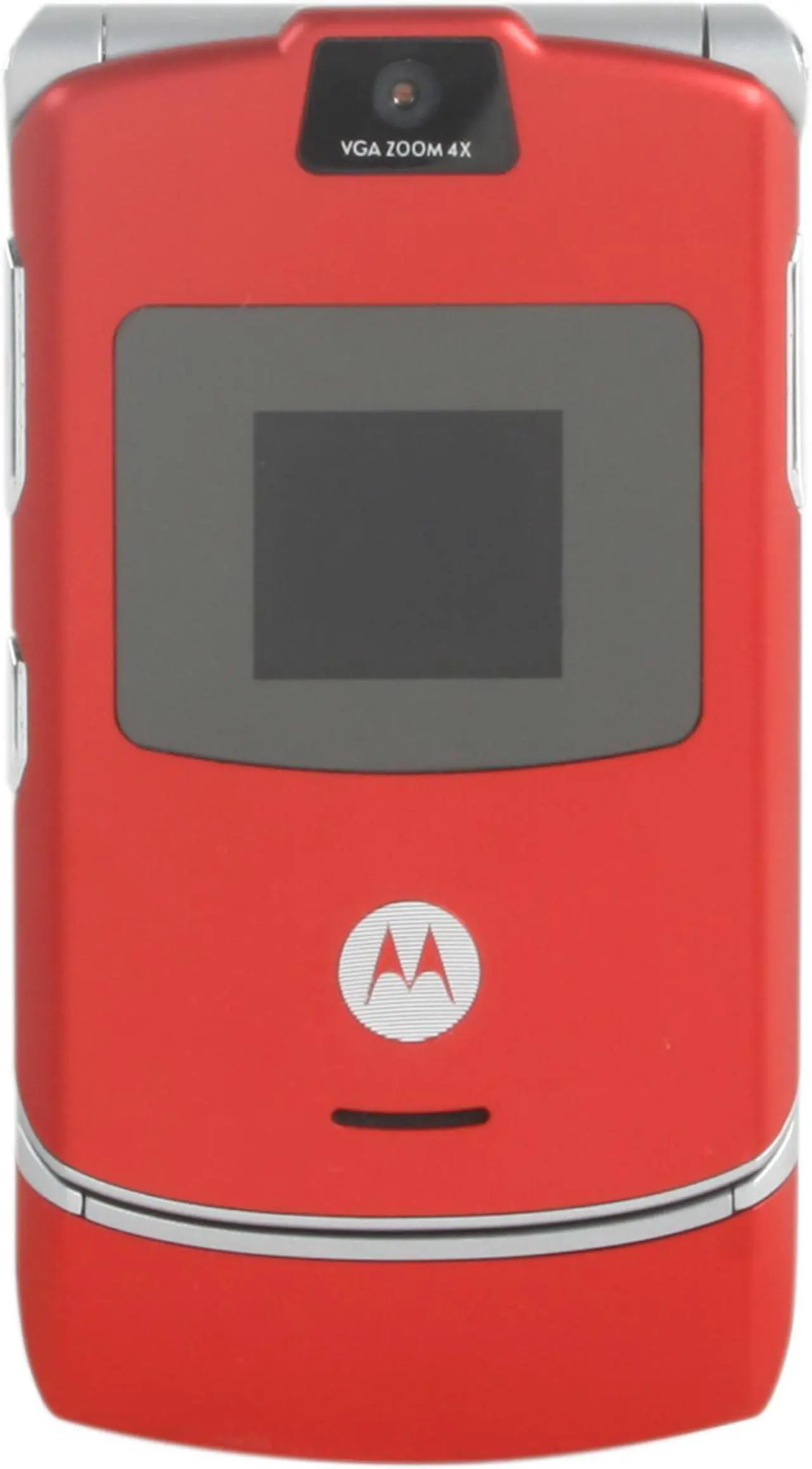 Alt view image 6 of 7 - Motorola RAZR Red Unlocked GSM Flip Phone With Stylish Design (V3) - OEM